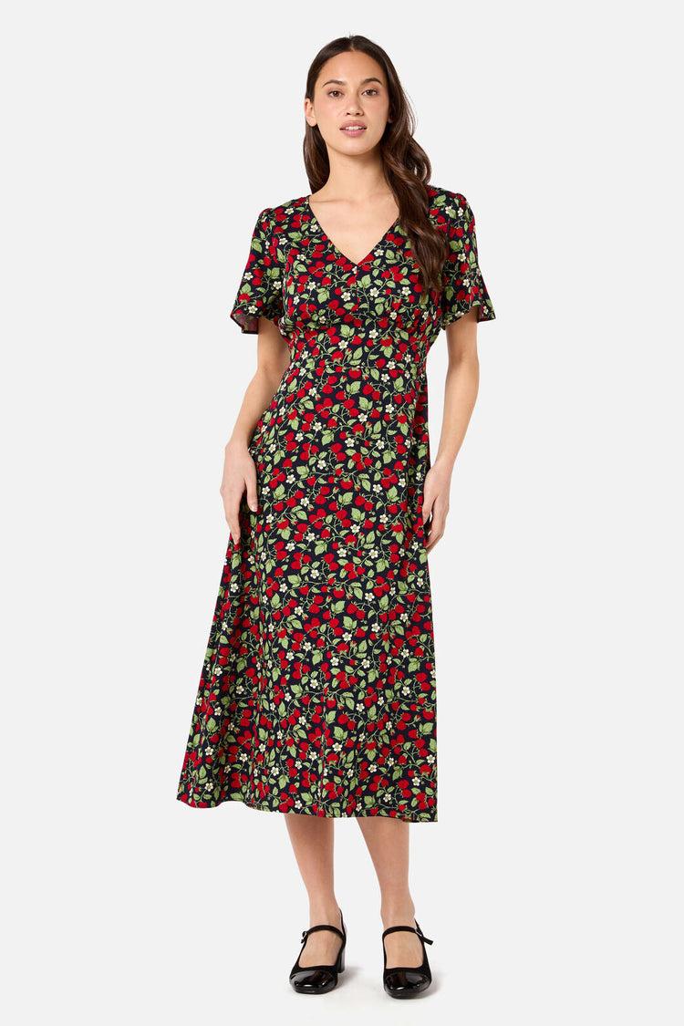 Raspberry Midi Dress Product Image