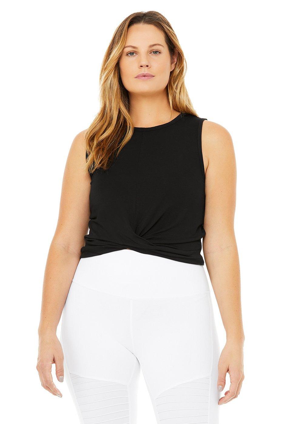 Cover Tank - Black Female Product Image