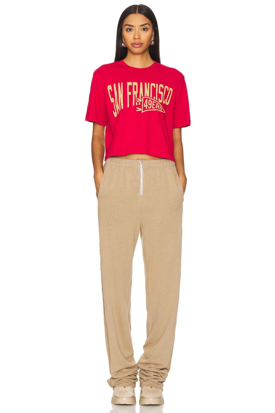 49ers Dual Threat Mock Neck Crop Tee Junk Food Product Image