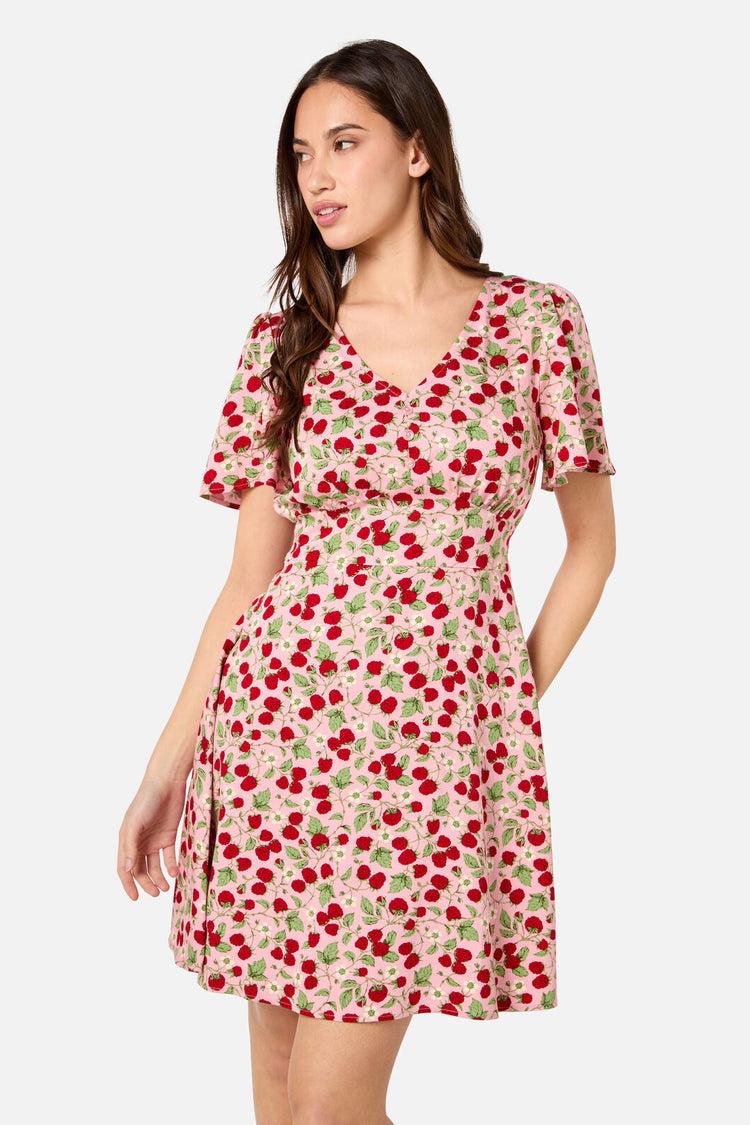 Raspberry Mini Dress Product Image