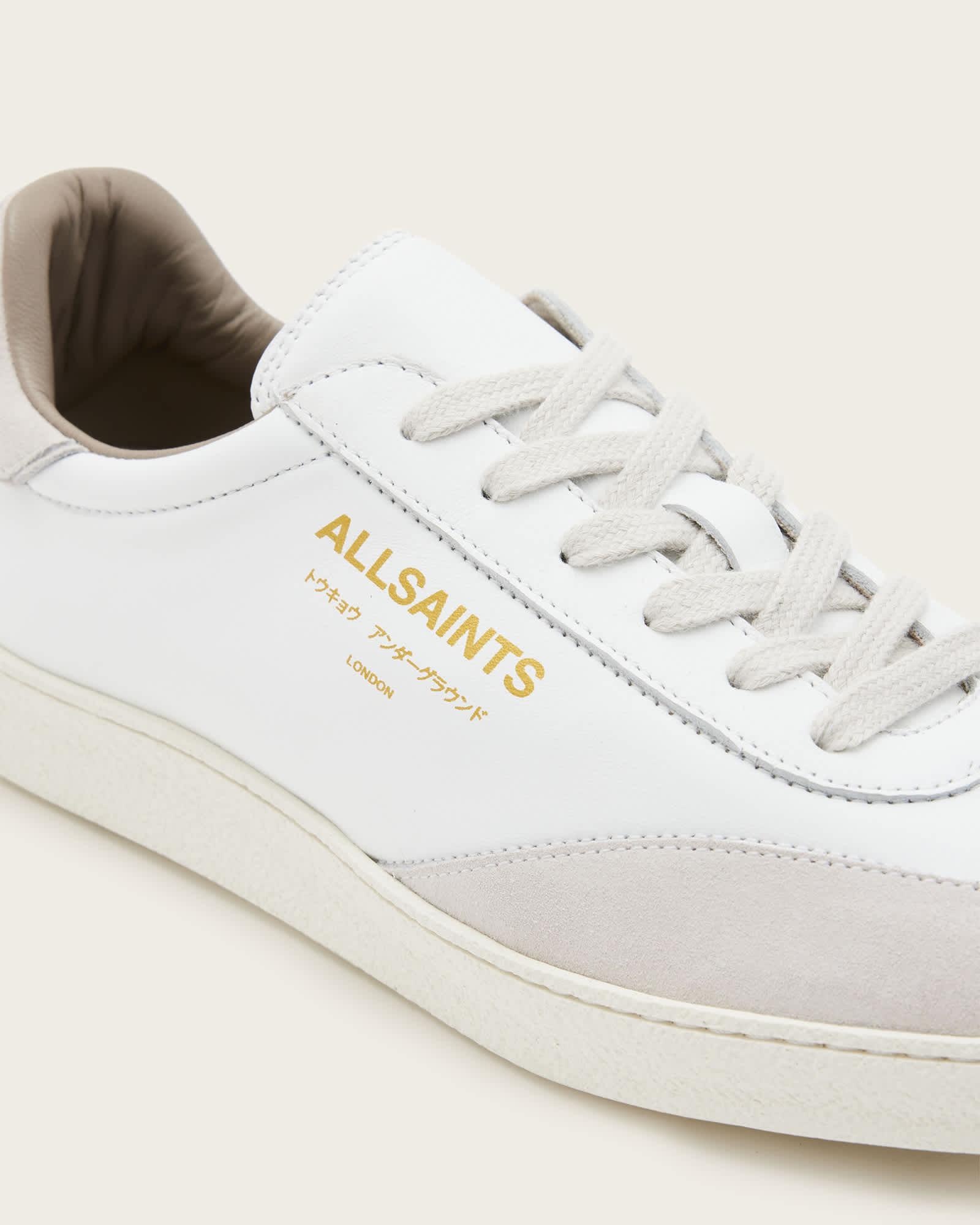 Thelma Suede Low Top Sneakers White | ALLSAINTS US Product Image