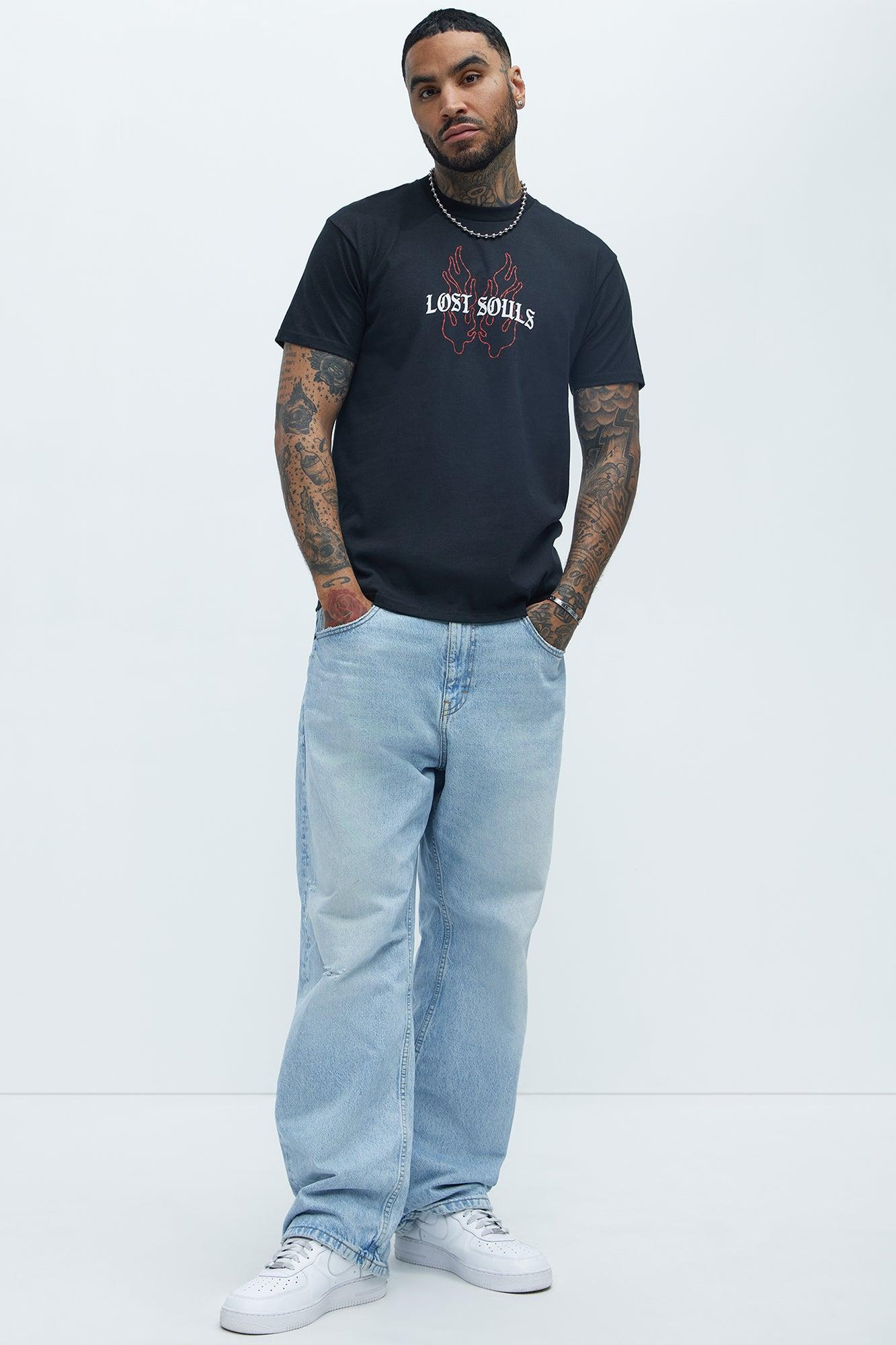 Lost Souls Find Grace Short Sleeve Tee - Black Product Image