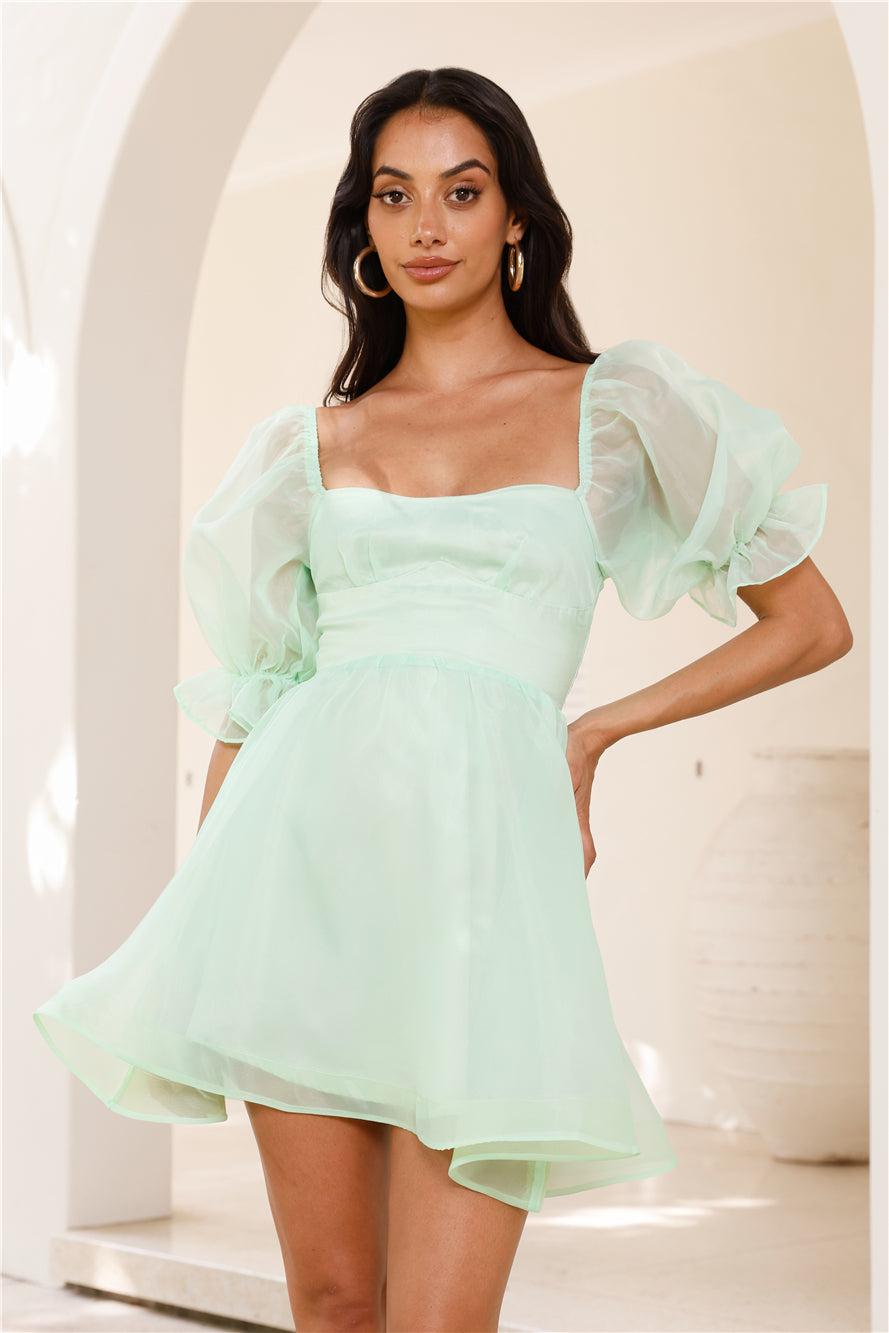 Be A Princess Mini Dress Mint Product Image
