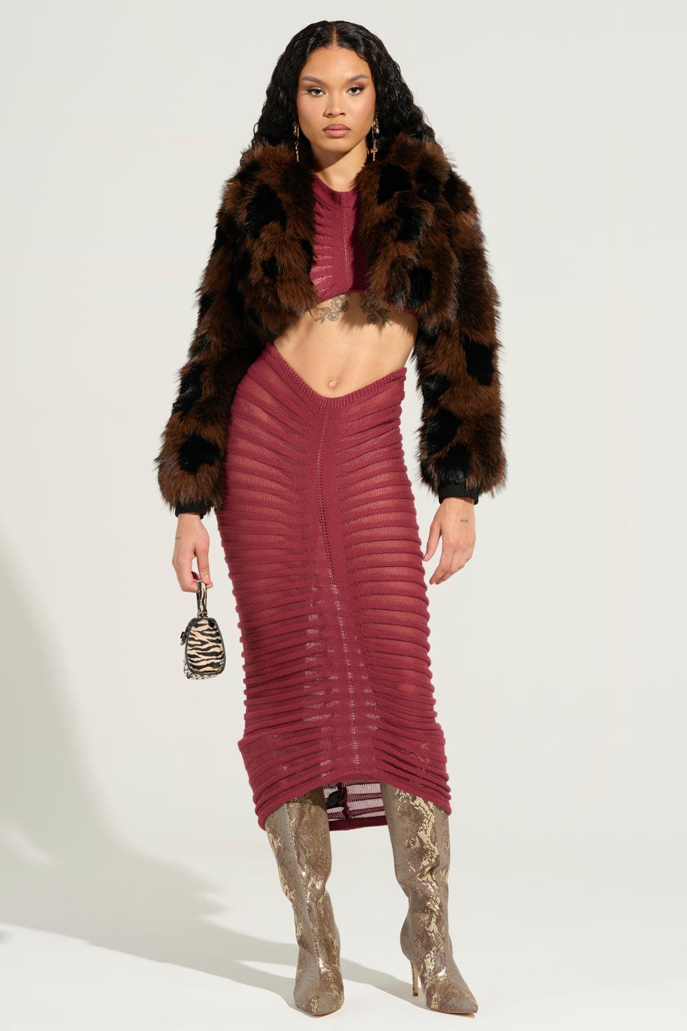 CLEO SEMI SHEER MAXI SKIRT Product Image