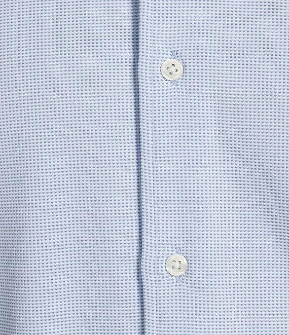 Cremieux Blue Label Micro-Stripe Brrr°® Jacquard Coat Front Short Sleeve Woven Shirt Product Image