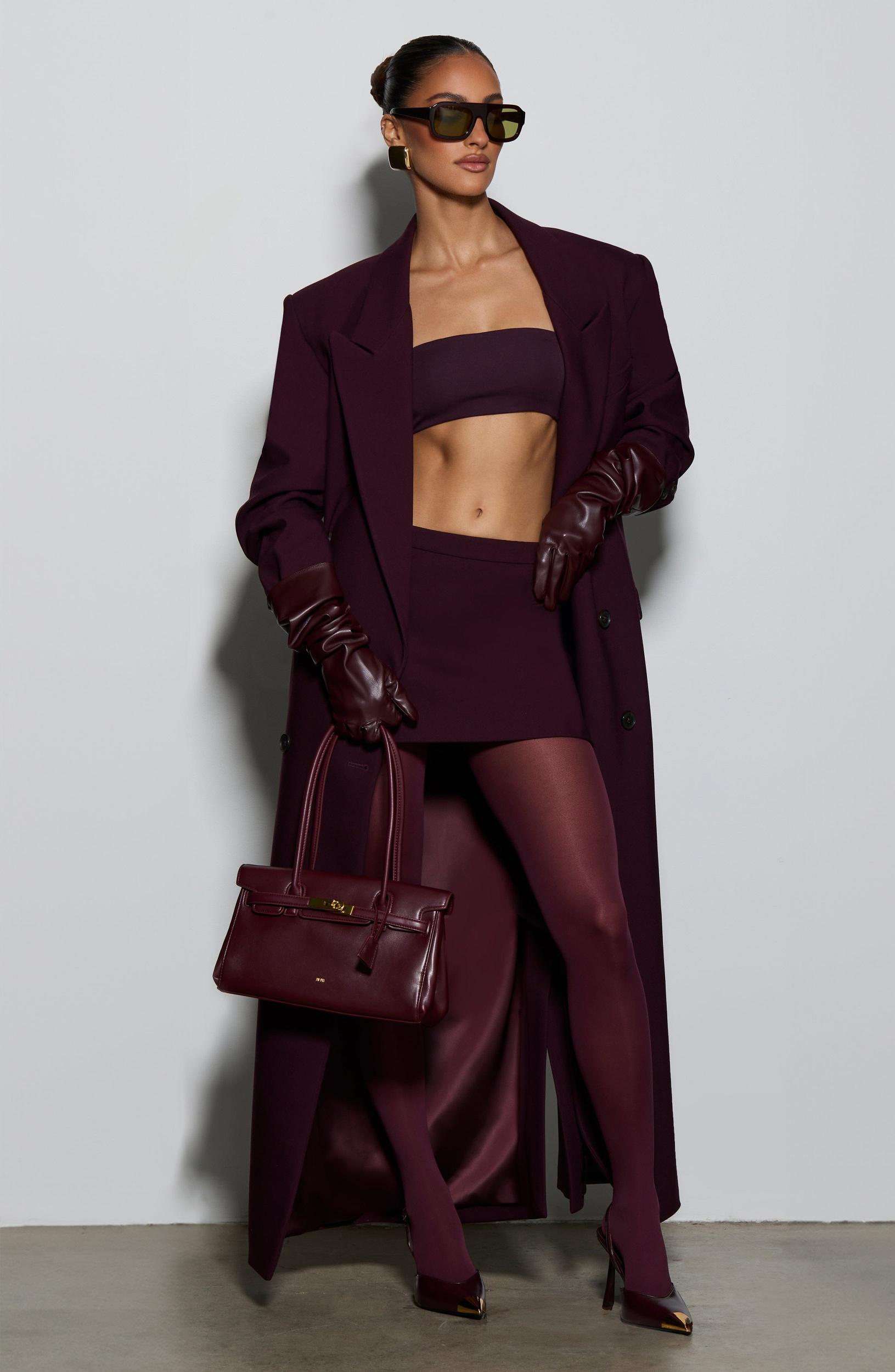 Michelle Coat - Plum Product Image