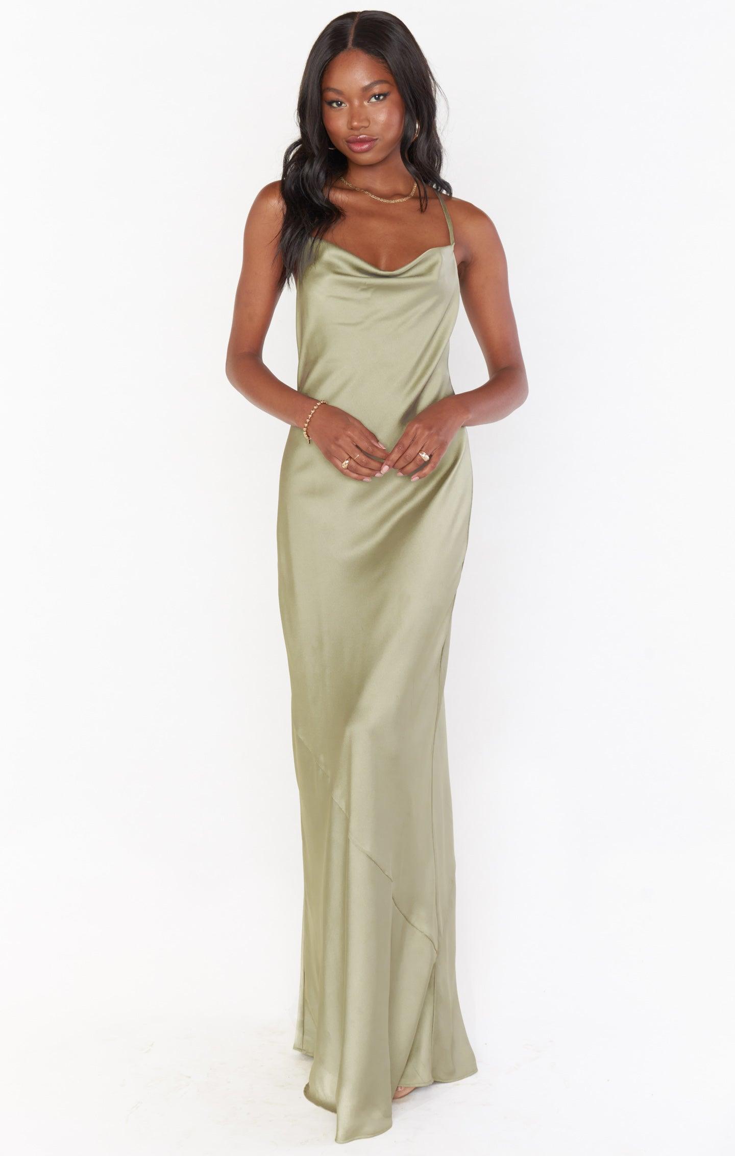 Tuscany Maxi Slip Dress ~ Ivory Luxe Satin Product Image