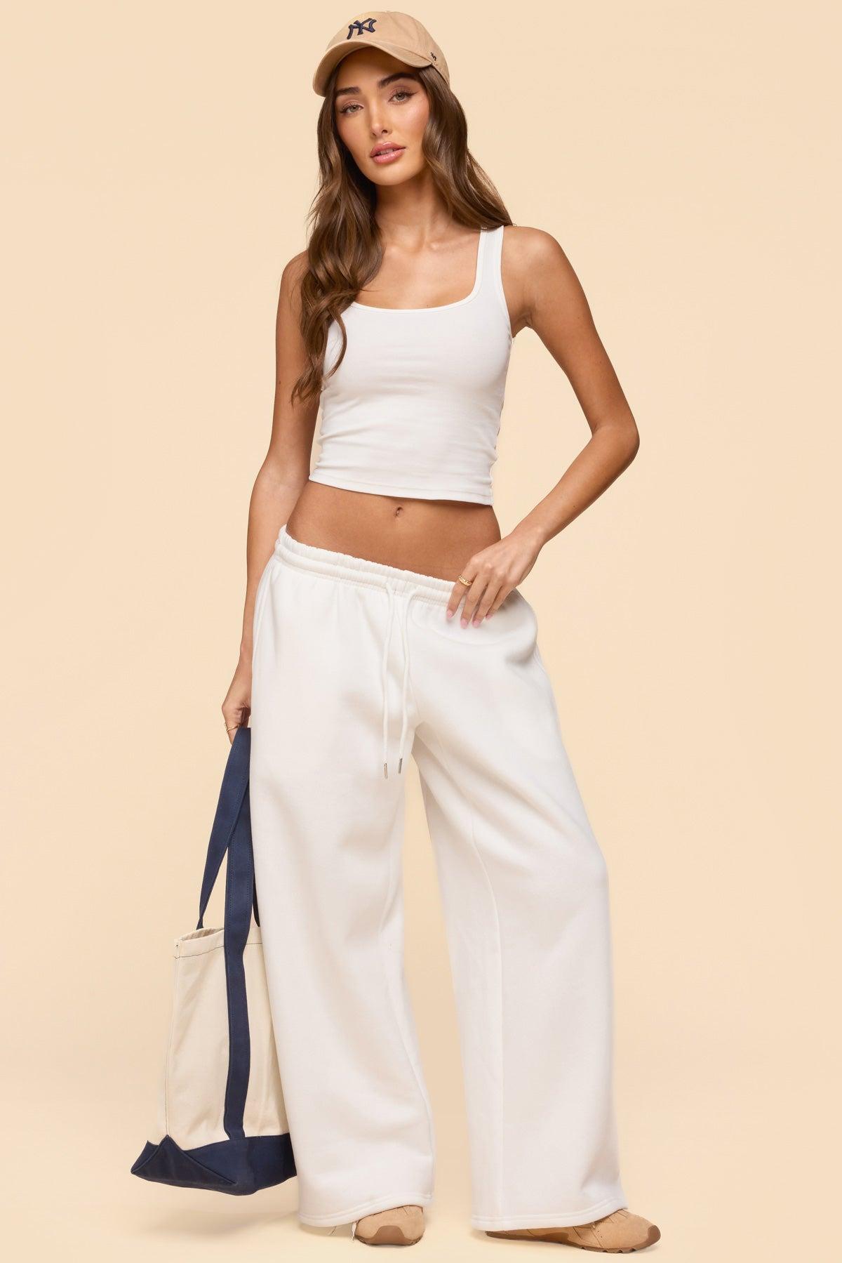 Linda Ribbed Scoop Neck Tank Top Product Image