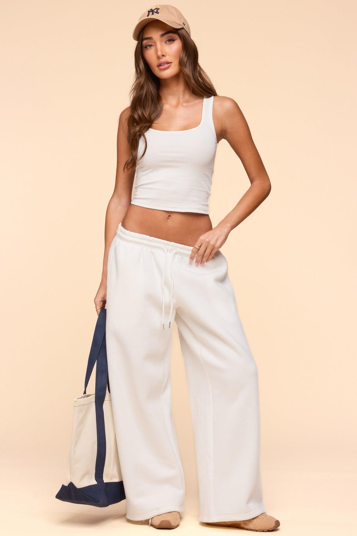 Linda Ribbed Scoop Neck Tank Top Product Image