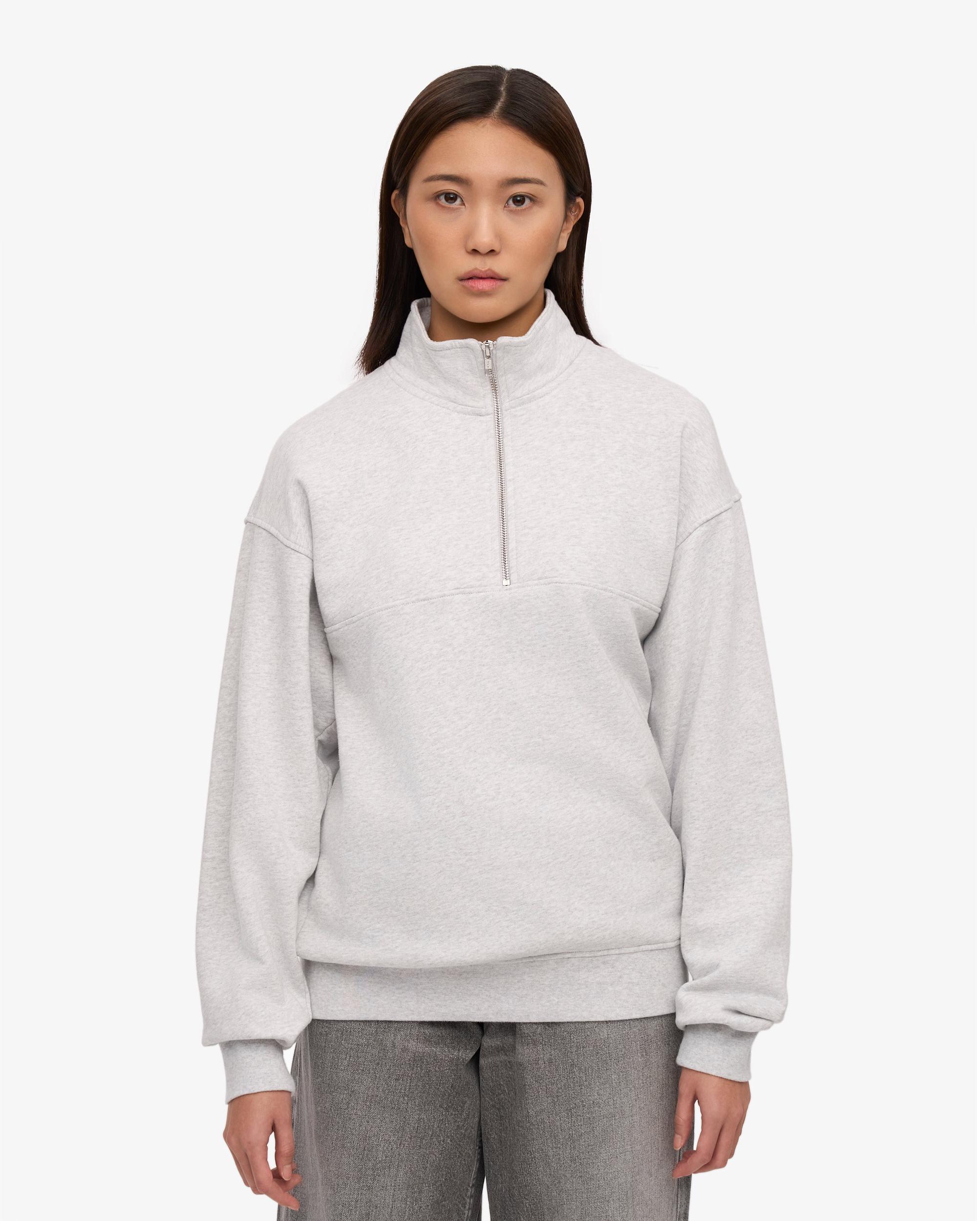 Organic Quarter Zip - Snow Melange Product Image