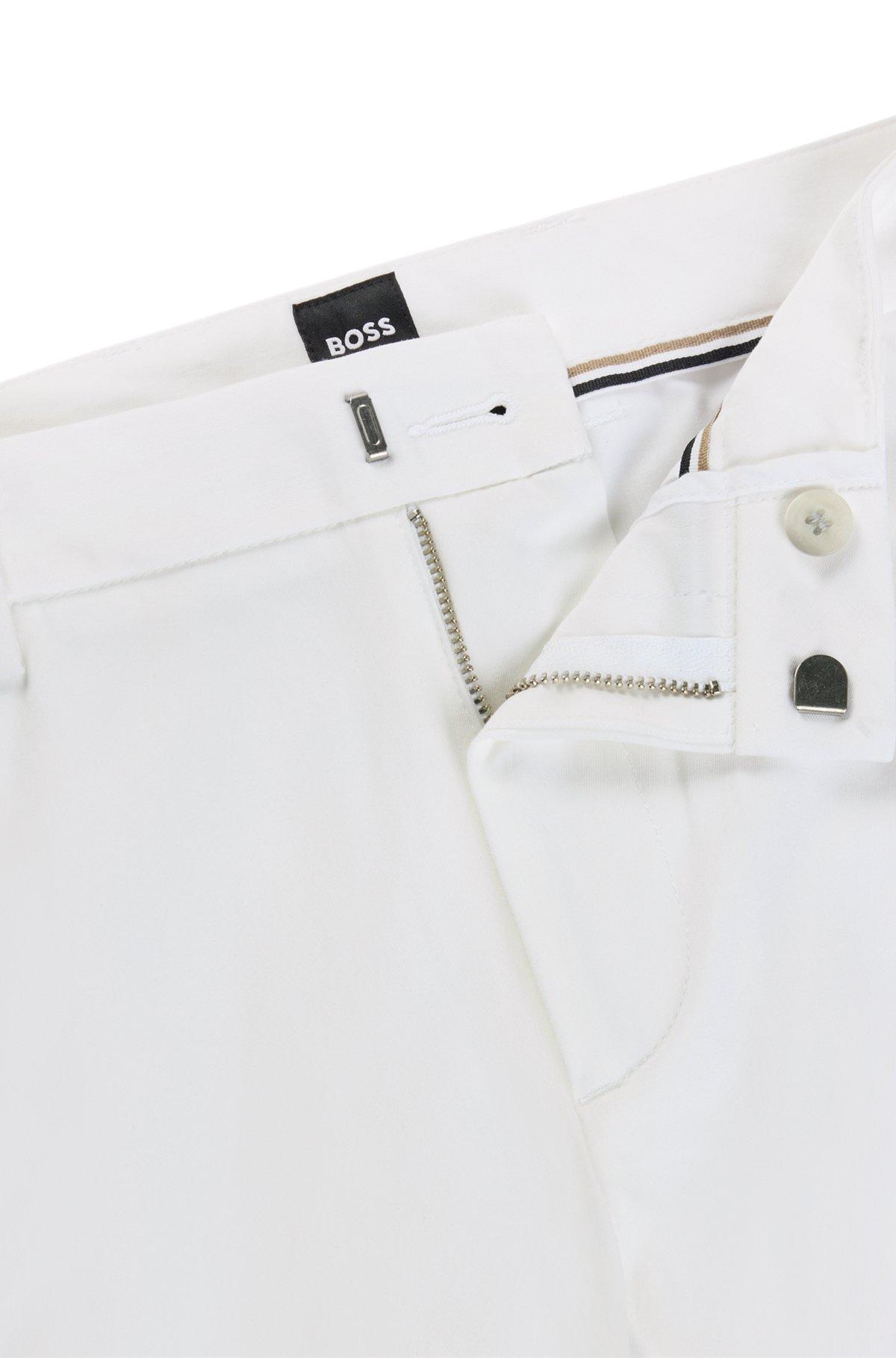 Slim-fit trousers in stretch cotton Product Image