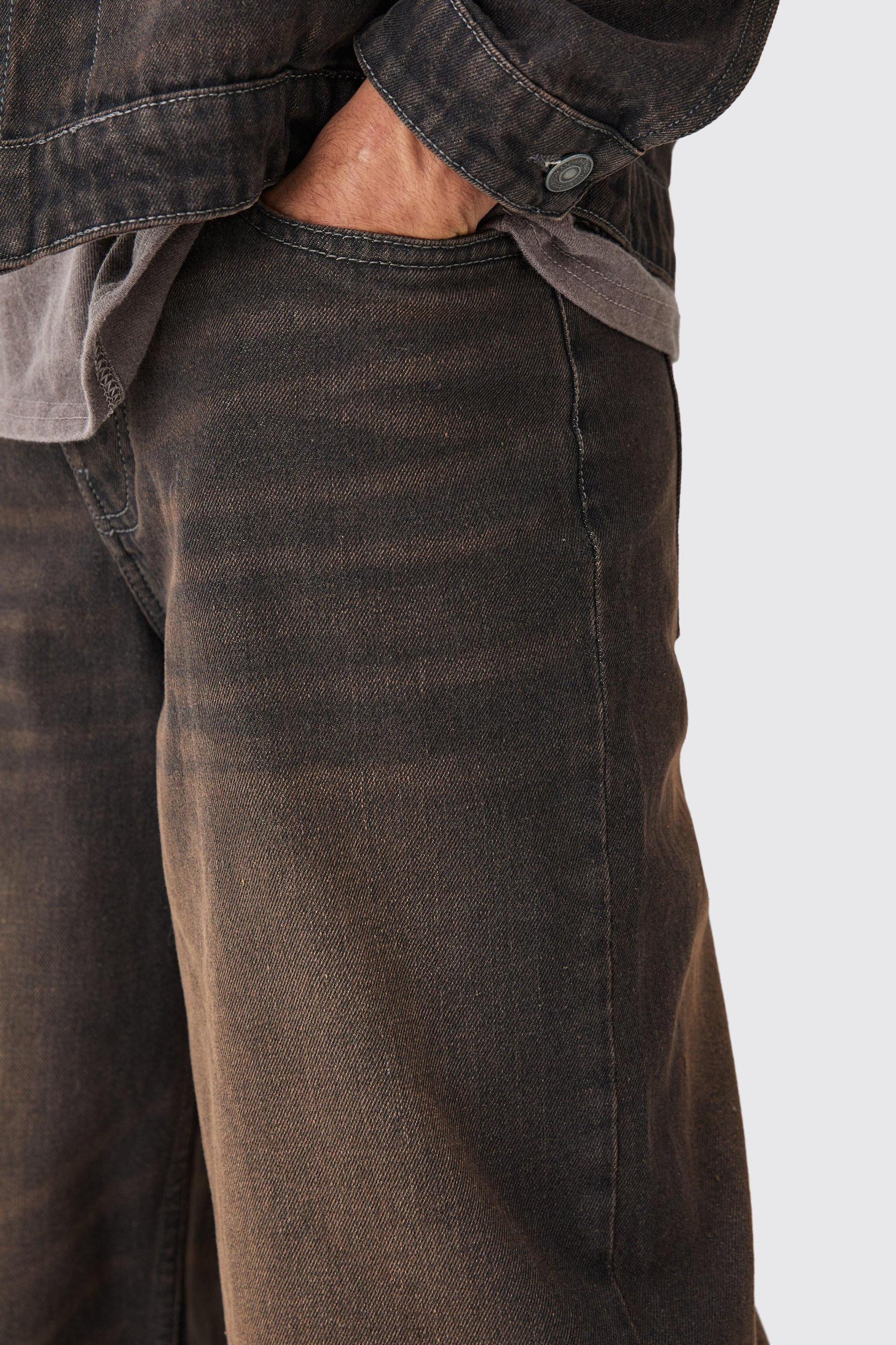 Baggy Rigid Washed Jeans | boohooMAN USA Product Image