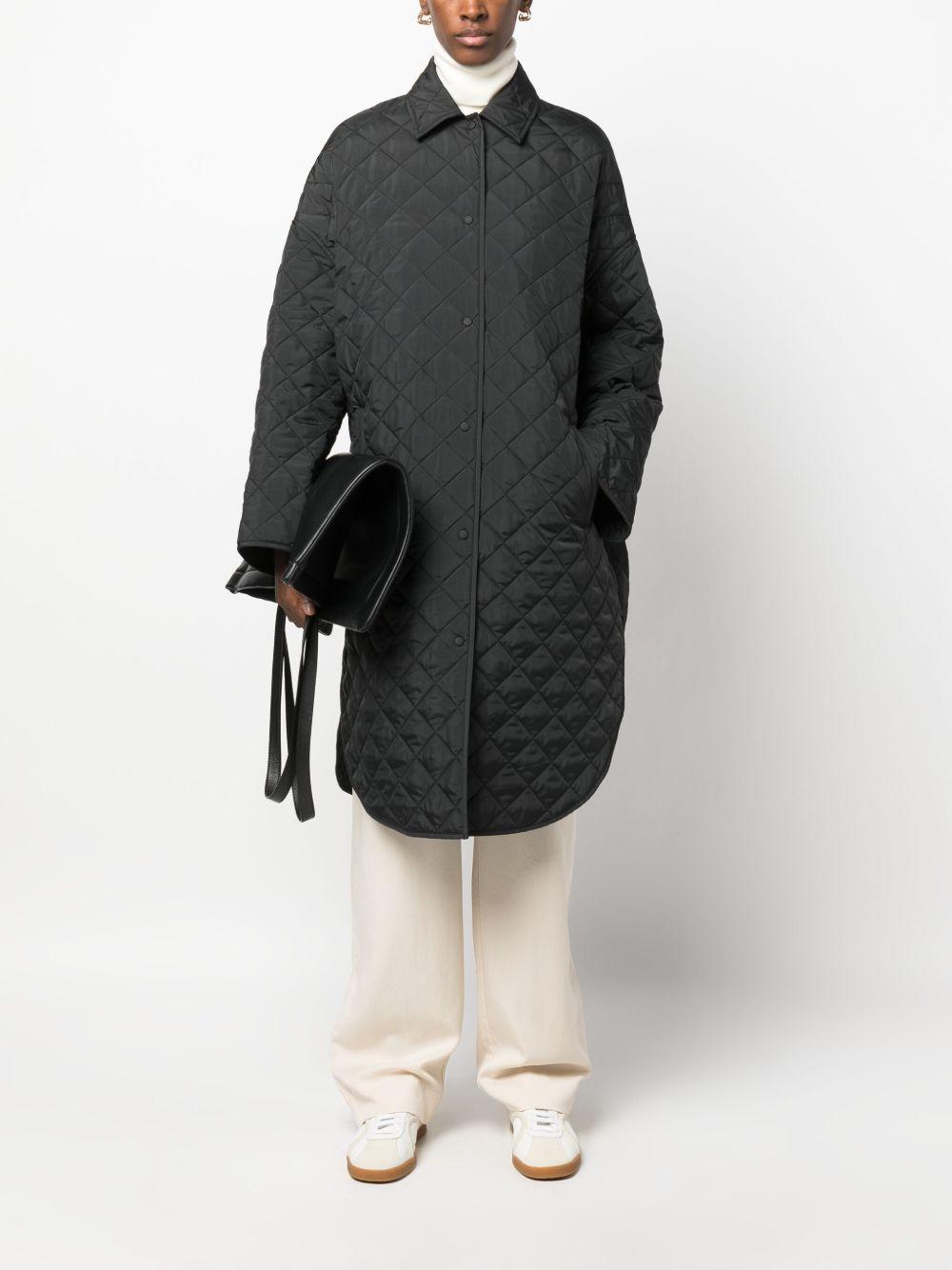quilted cocoon coat Product Image