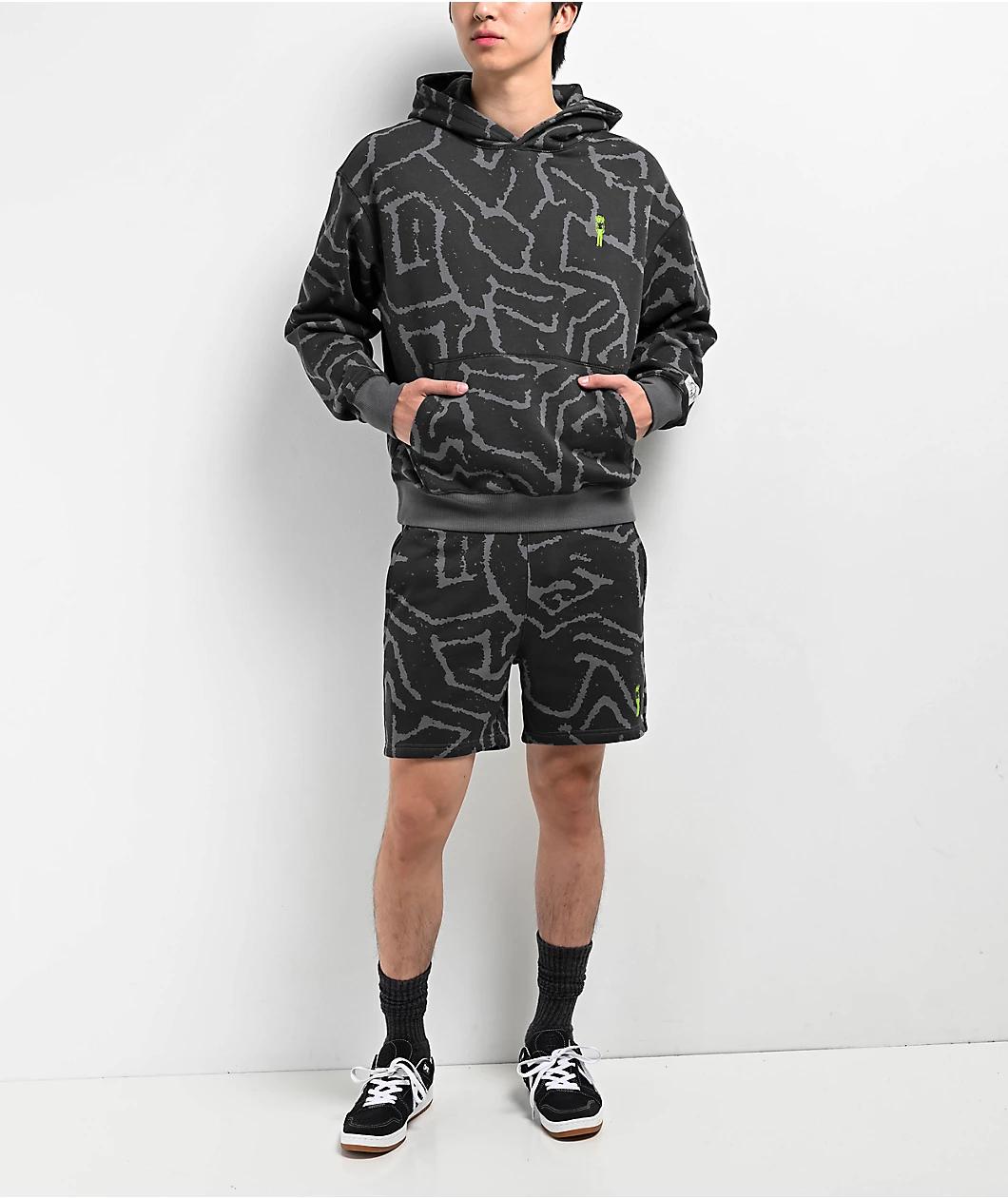 ITA Refraction Black Sweat Shorts Product Image