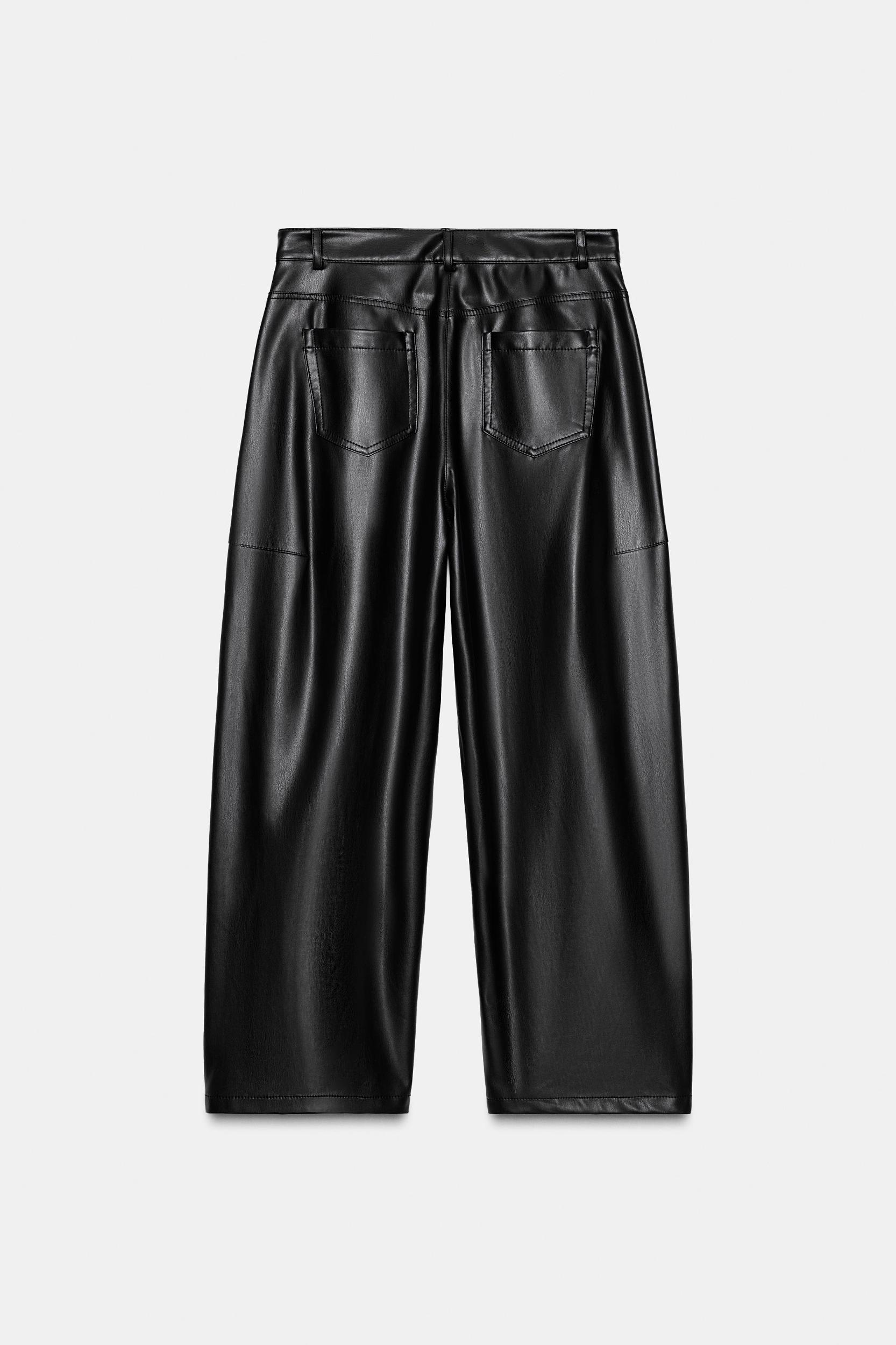 ZW COLLECTION FAUX LEATHER BALLOON PANTS Product Image