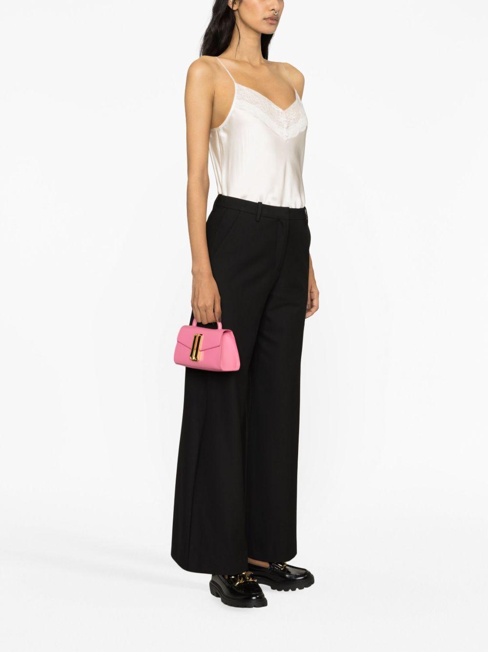 lace-trim silk top Product Image