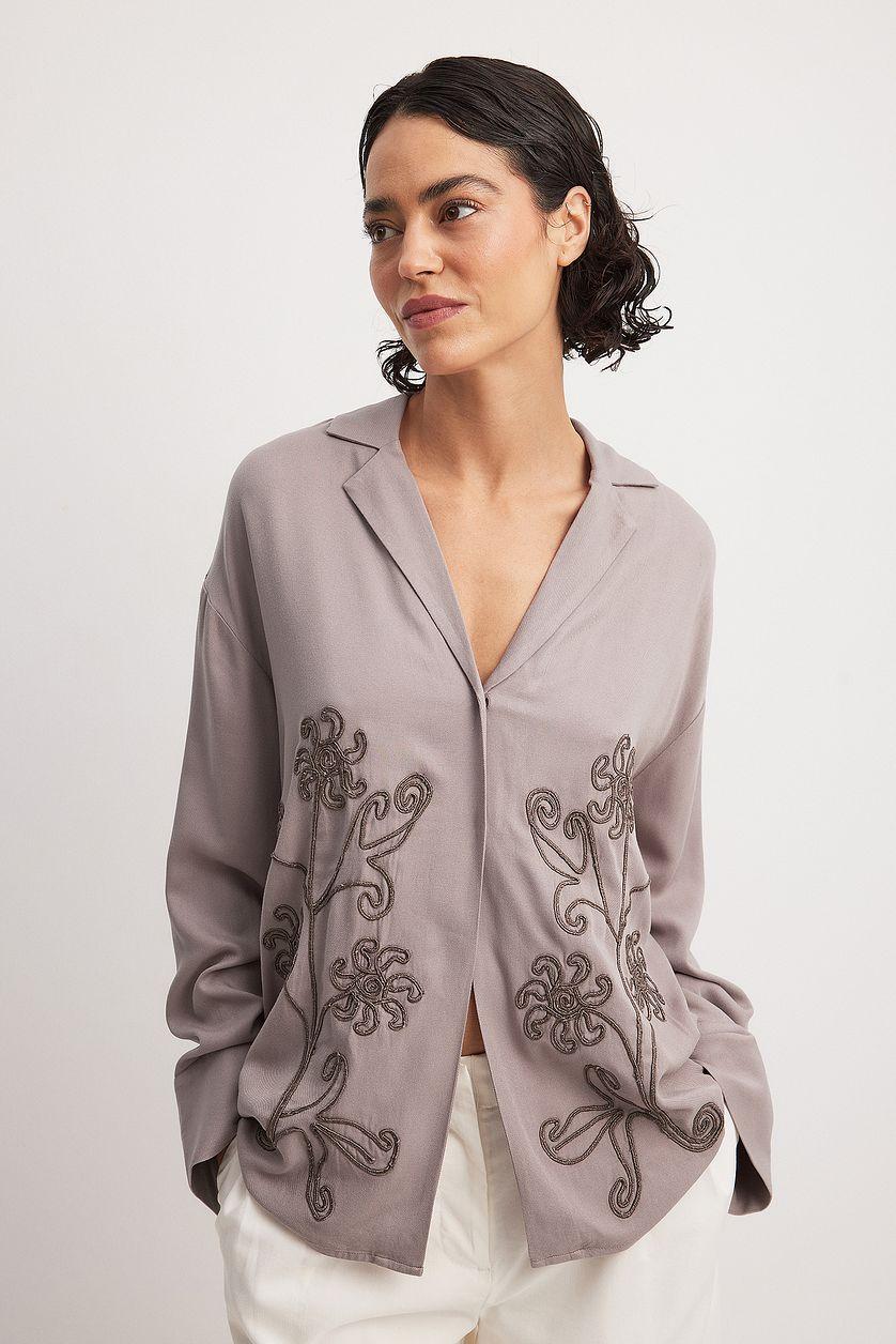 Embroidery Detail Shirt Product Image