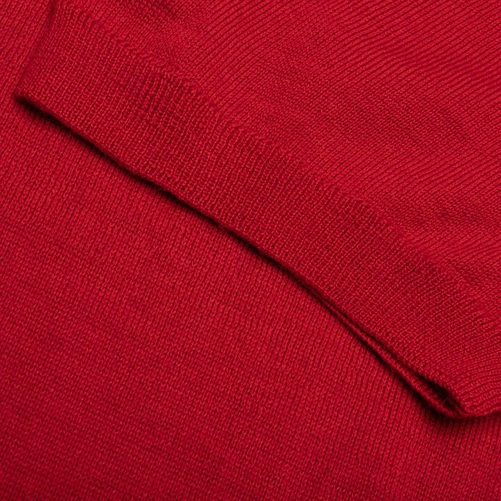 Red Emblem S/S Polo Neck - Burgundy Male Product Image