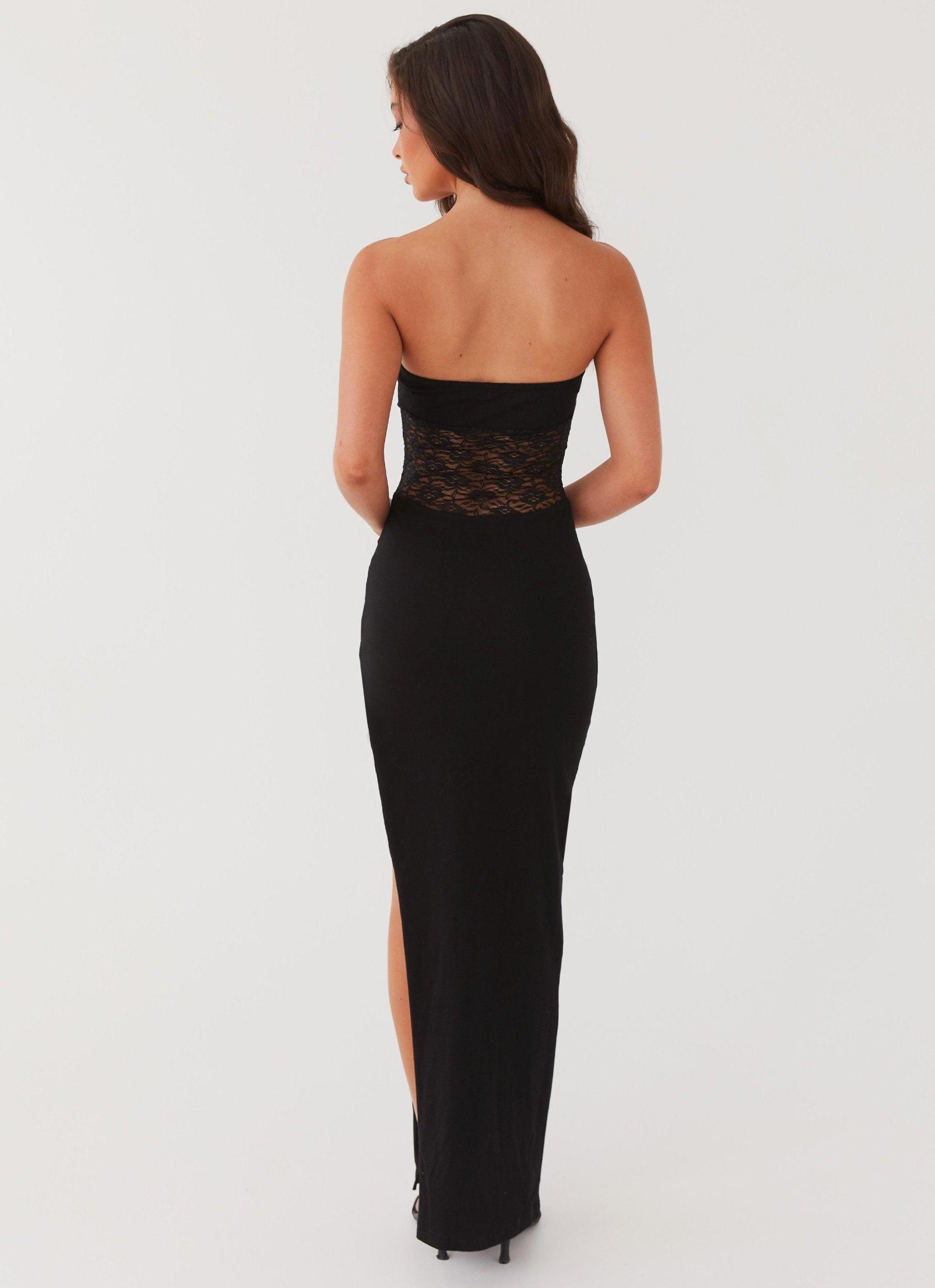Twilight Tube Maxi Dress - Black Product Image