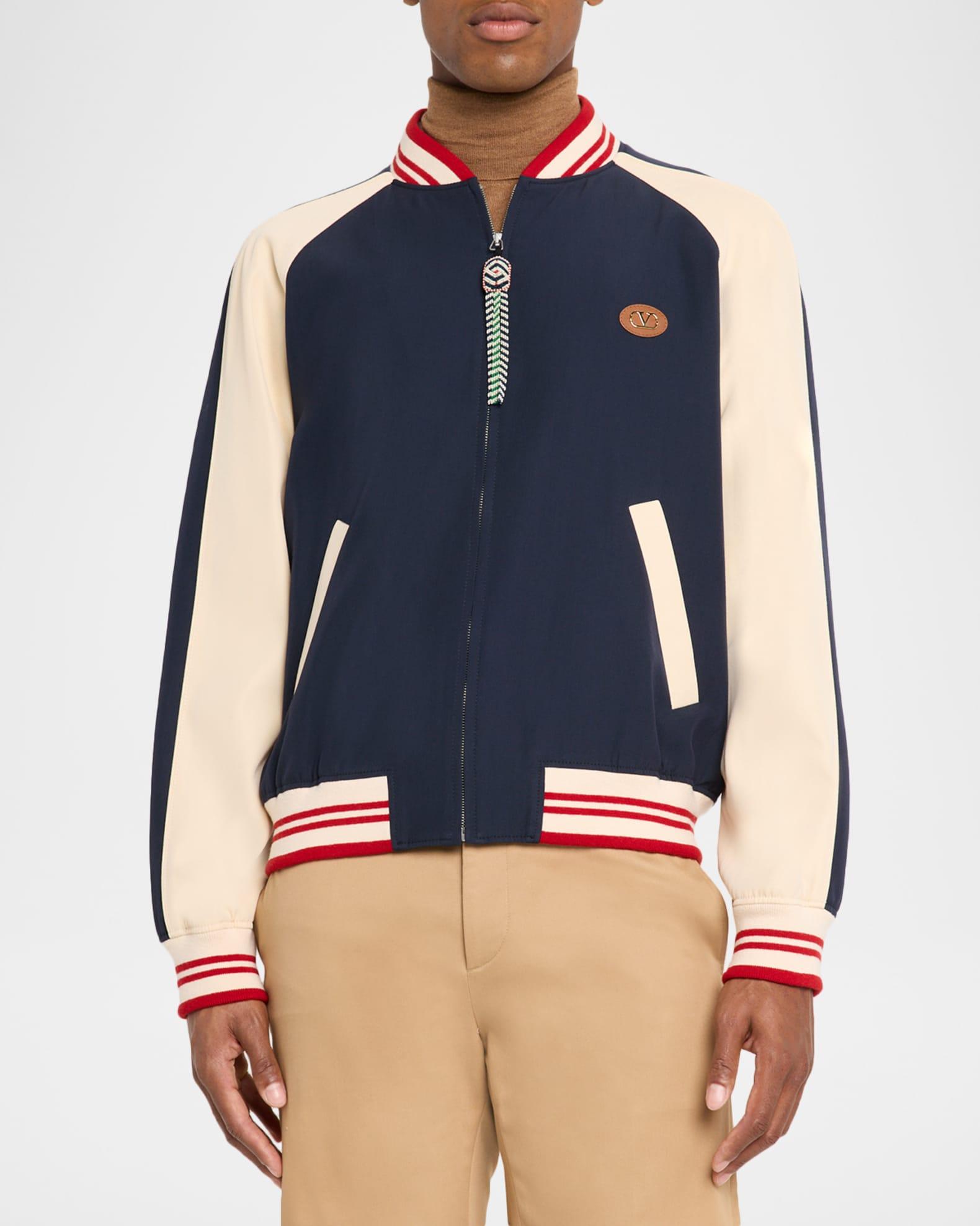 Men's Wool Bomber Jacket Product Image