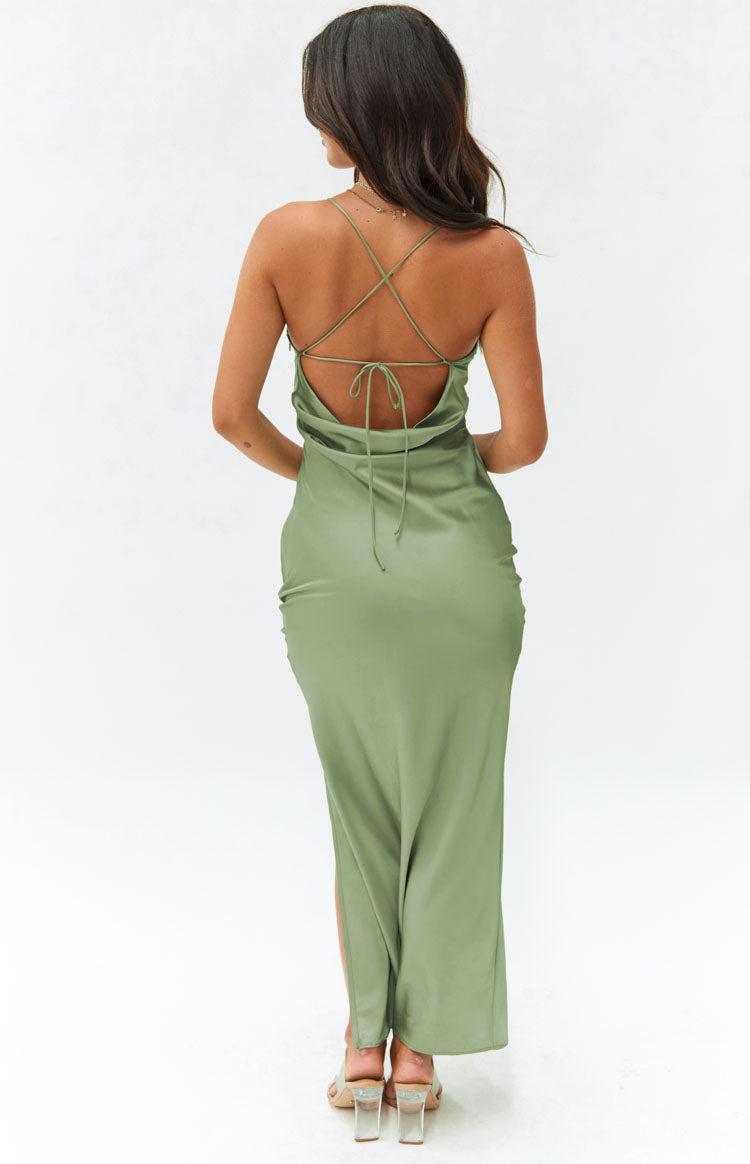 Eternal Sage Formal Maxi Dress Product Image