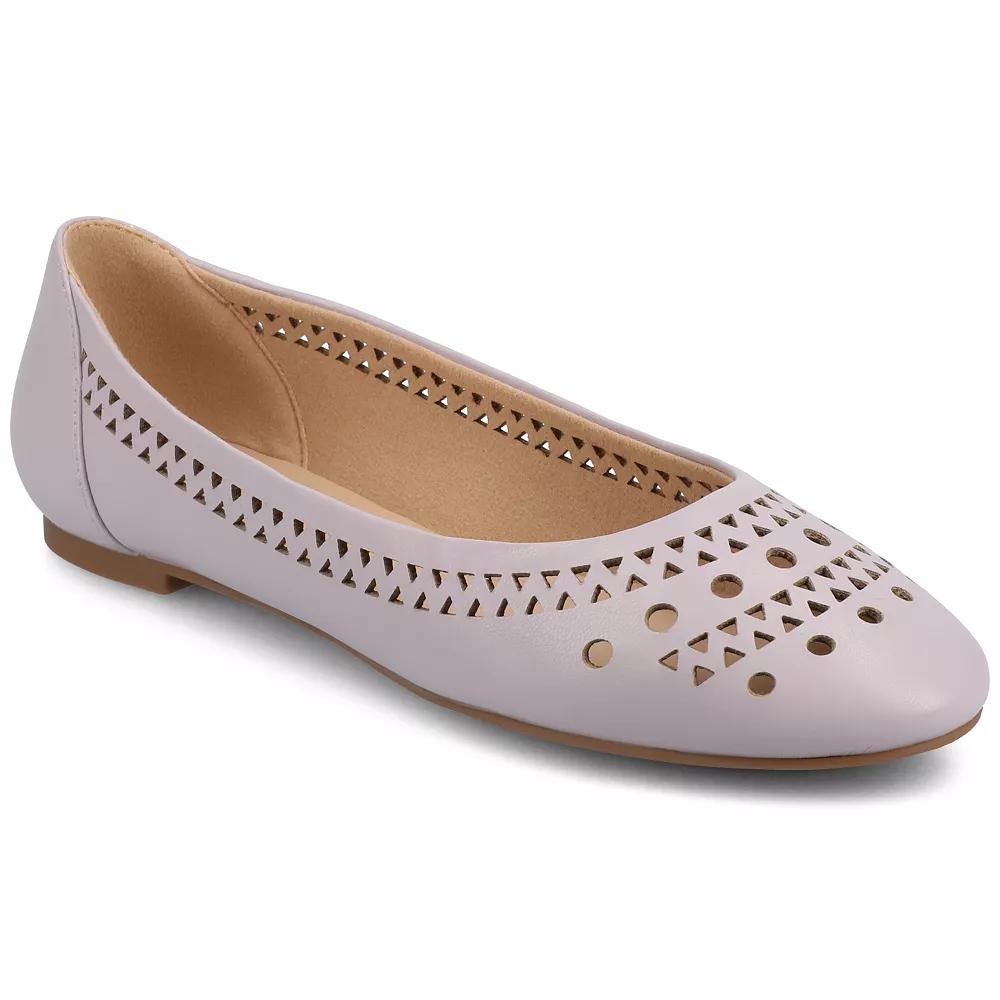 Journee Kamrah Women's Cut Out Round Toe Dress Flats,  Product Image