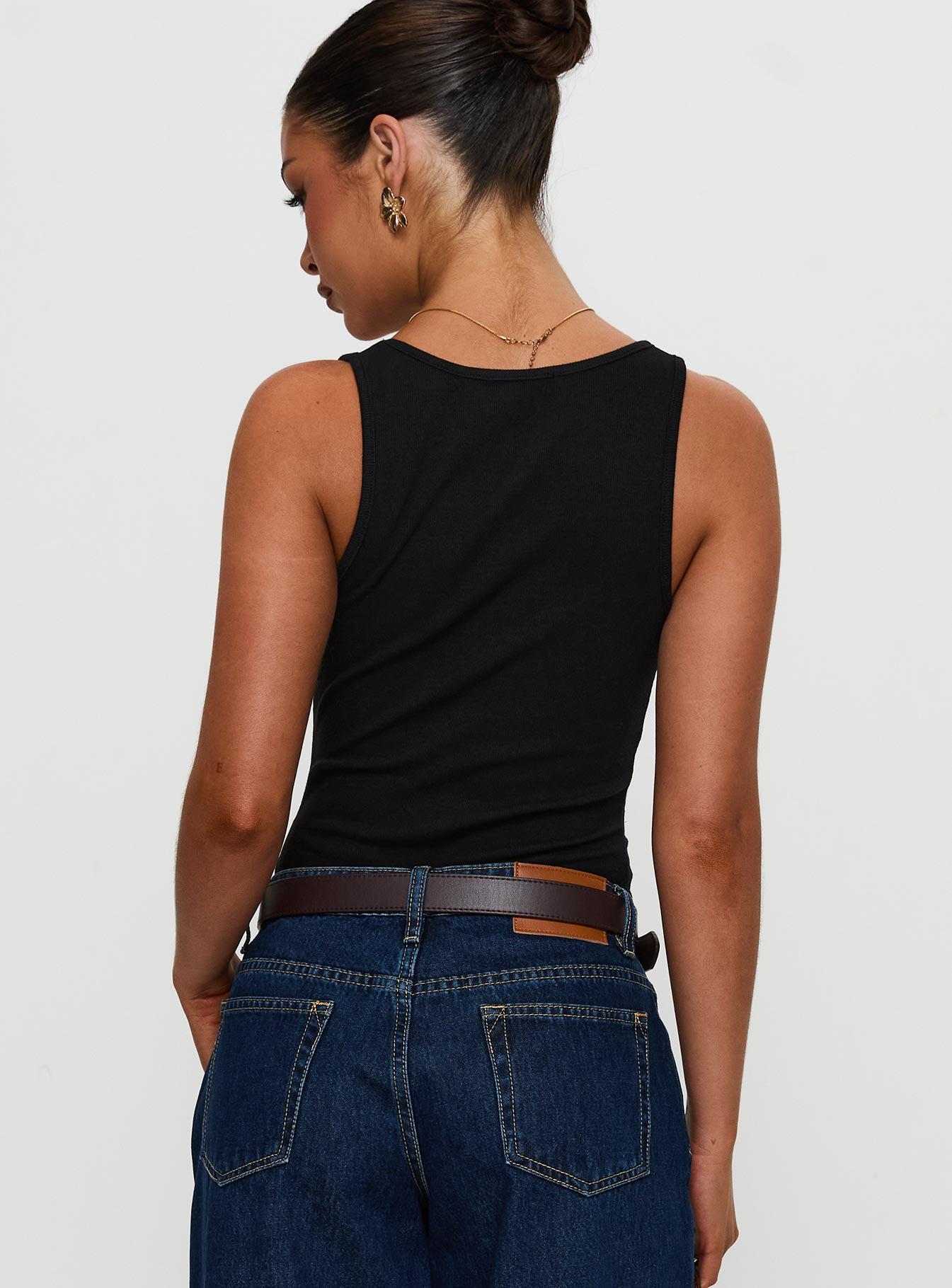 Baseline Rib Bodysuit Black Product Image