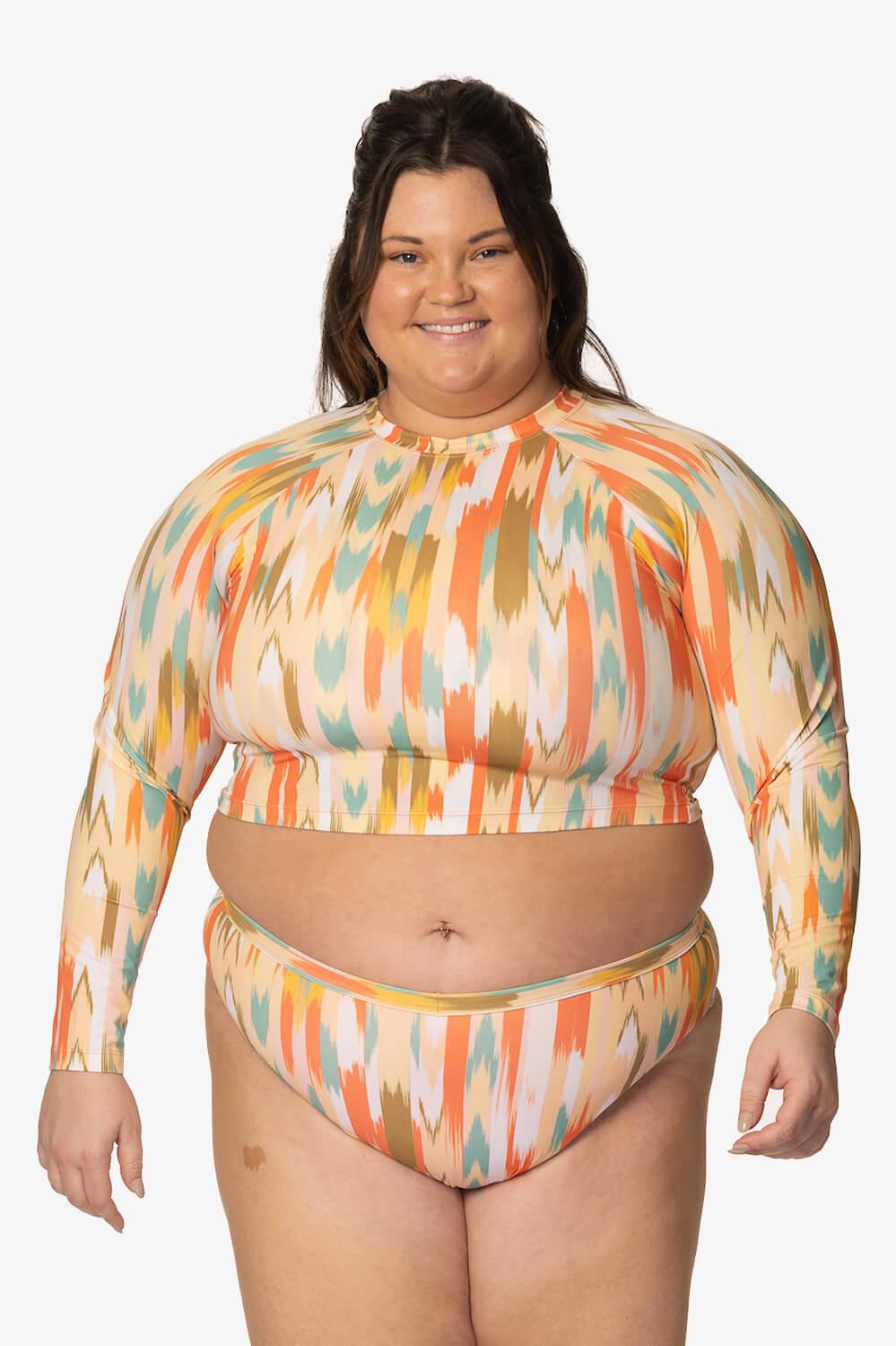 Moana Long Sleeved Crop Rashguard - Zuma Female Product Image