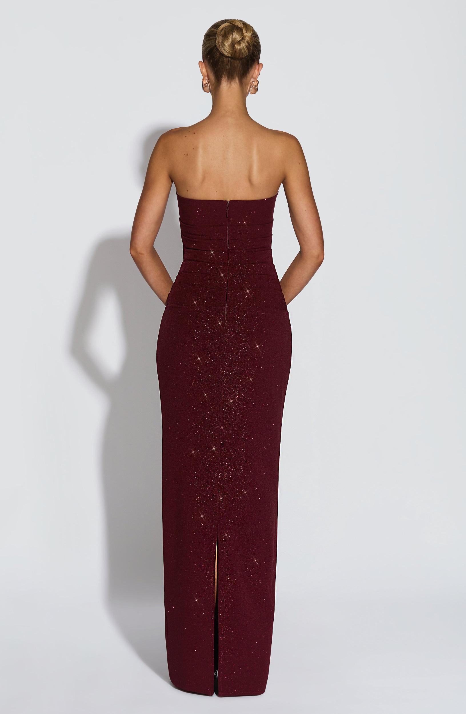 Pandra Maxi Dress - Wine Sparkle Product Image