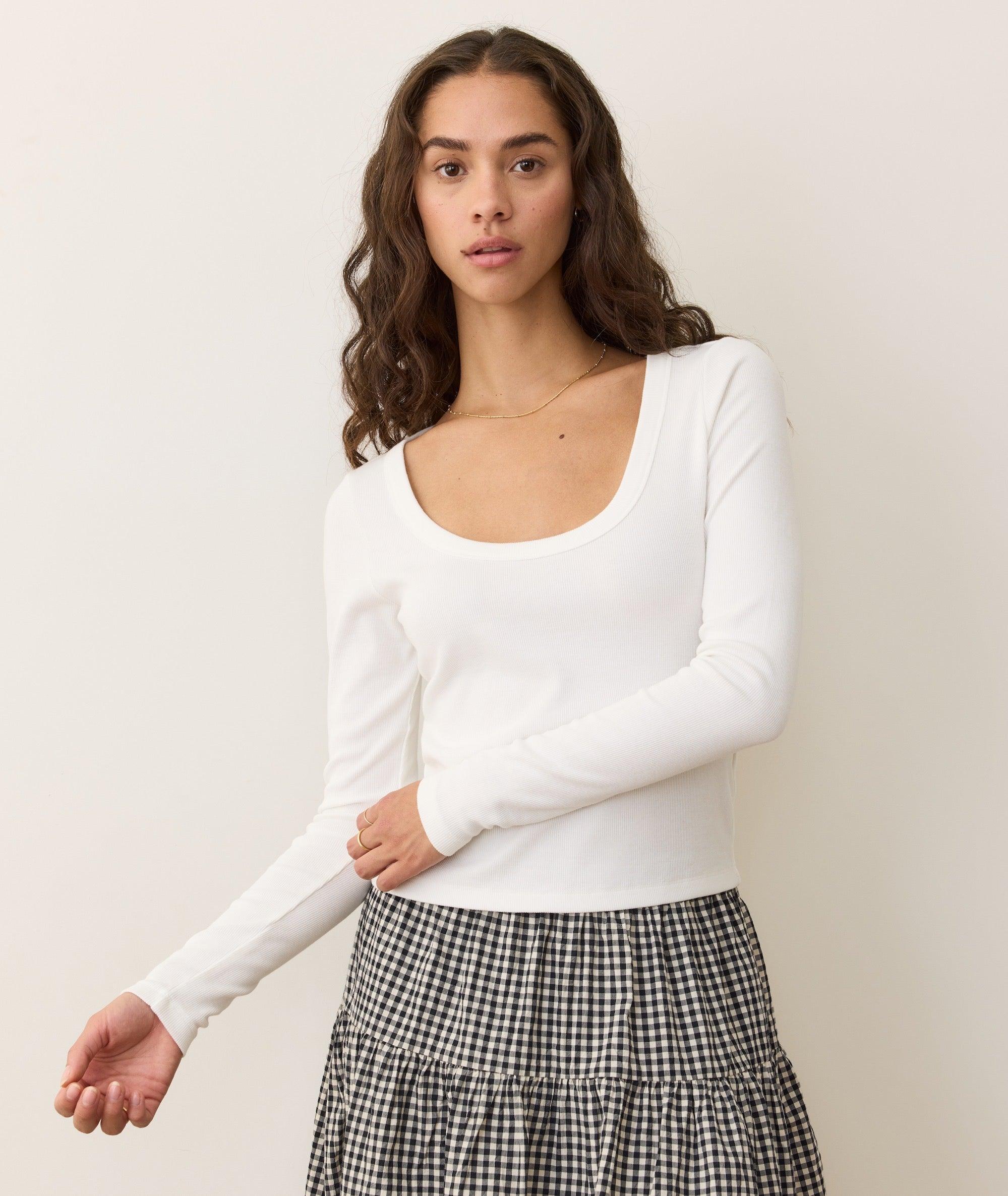 Lexi Rib Sun-In Longsleeve Scoop Tee Product Image