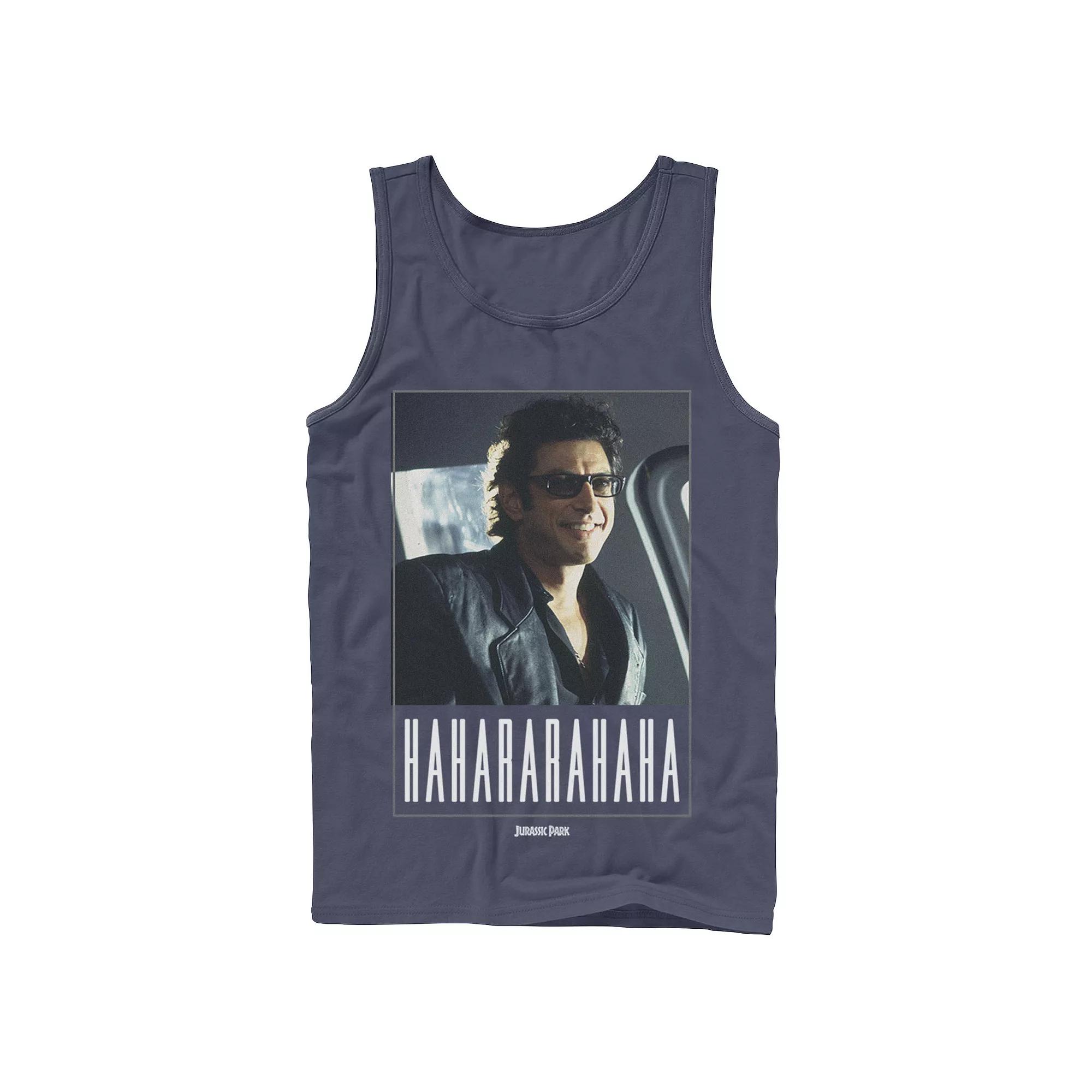 Men's Jurassic Park Ian Malcolm Hahararahaha Tank Top,  Product Image