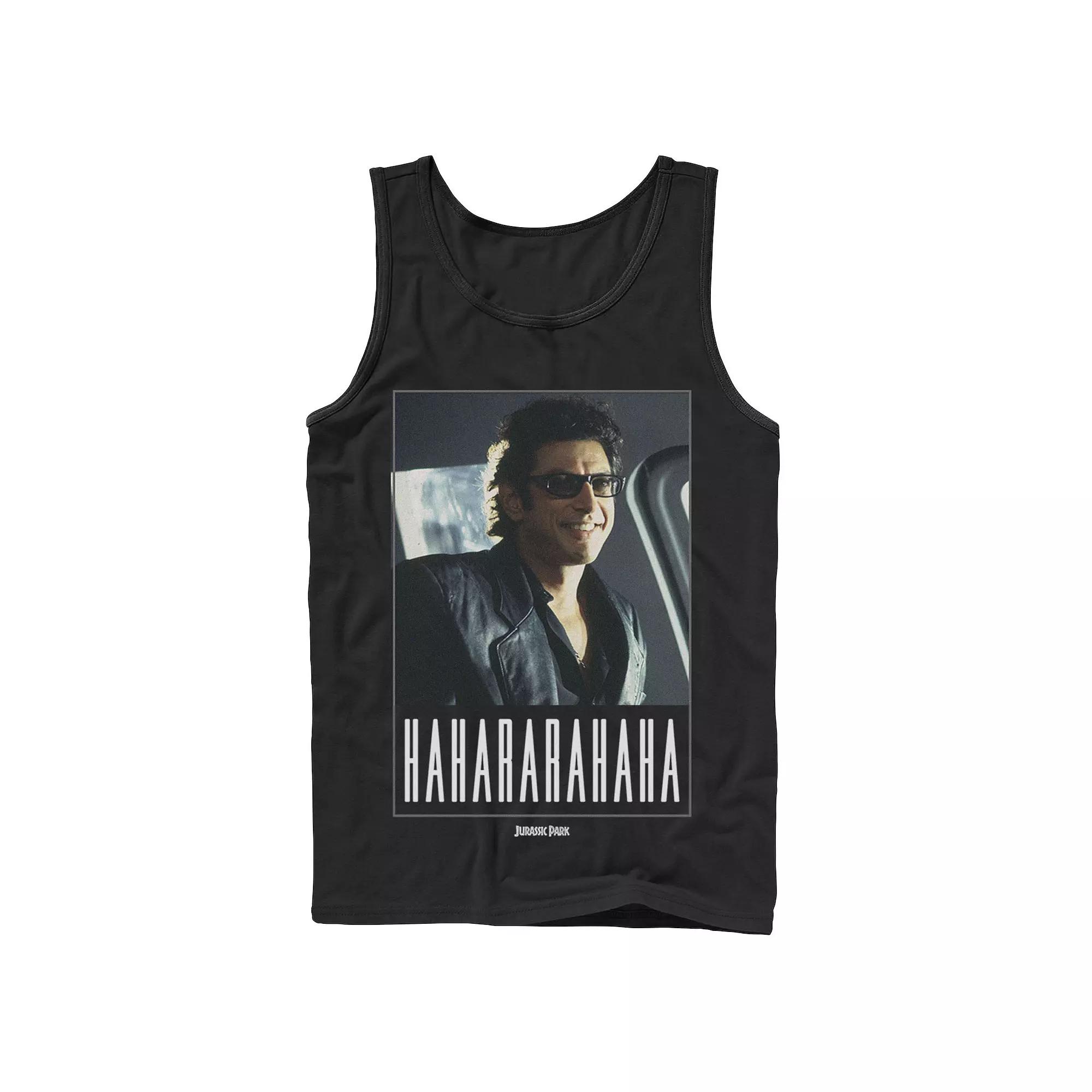 Men's Jurassic Park Ian Malcolm Hahararahaha Tank Top,  Product Image