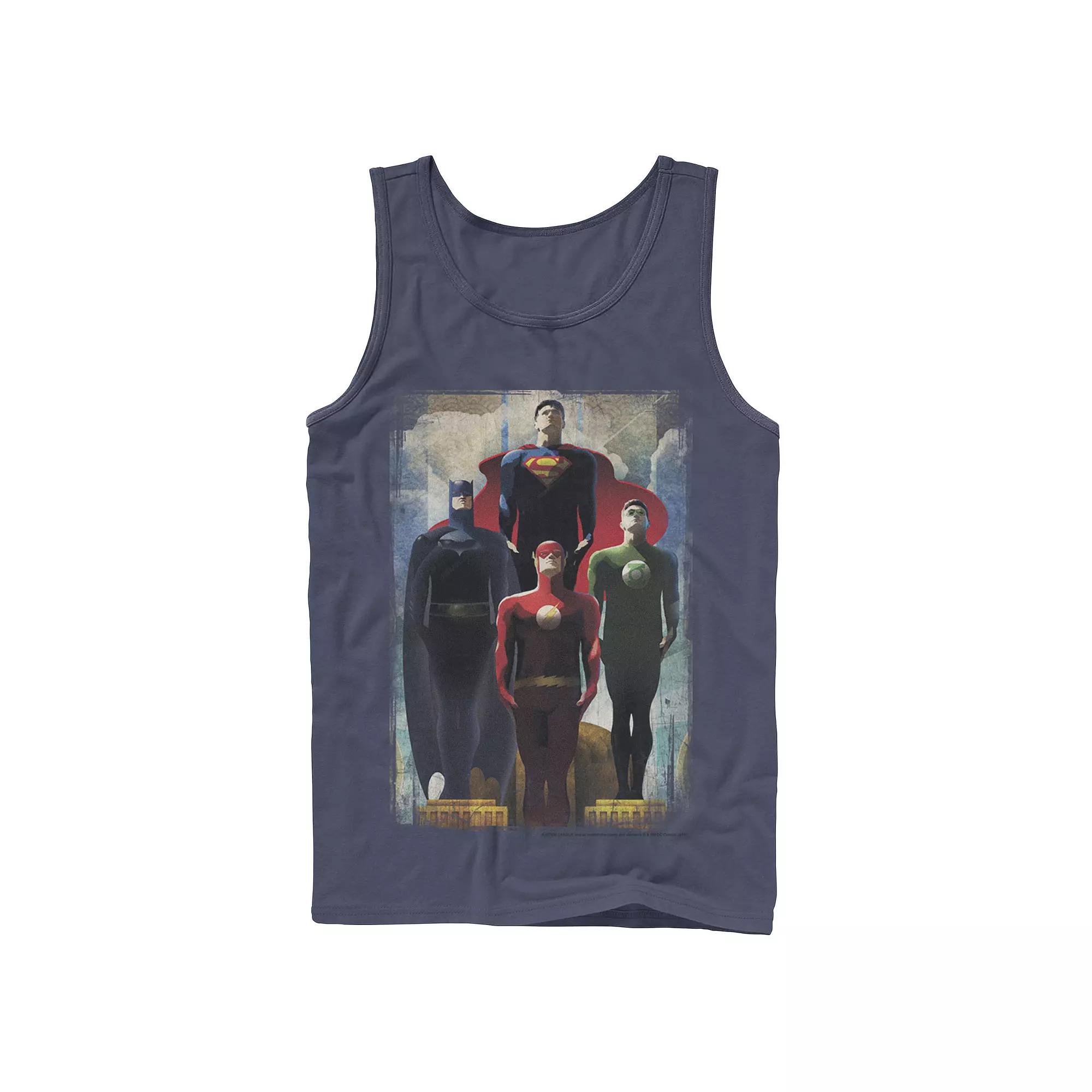 Men's DC Comics Justice League Heroes Look Up Tank Top,  Product Image