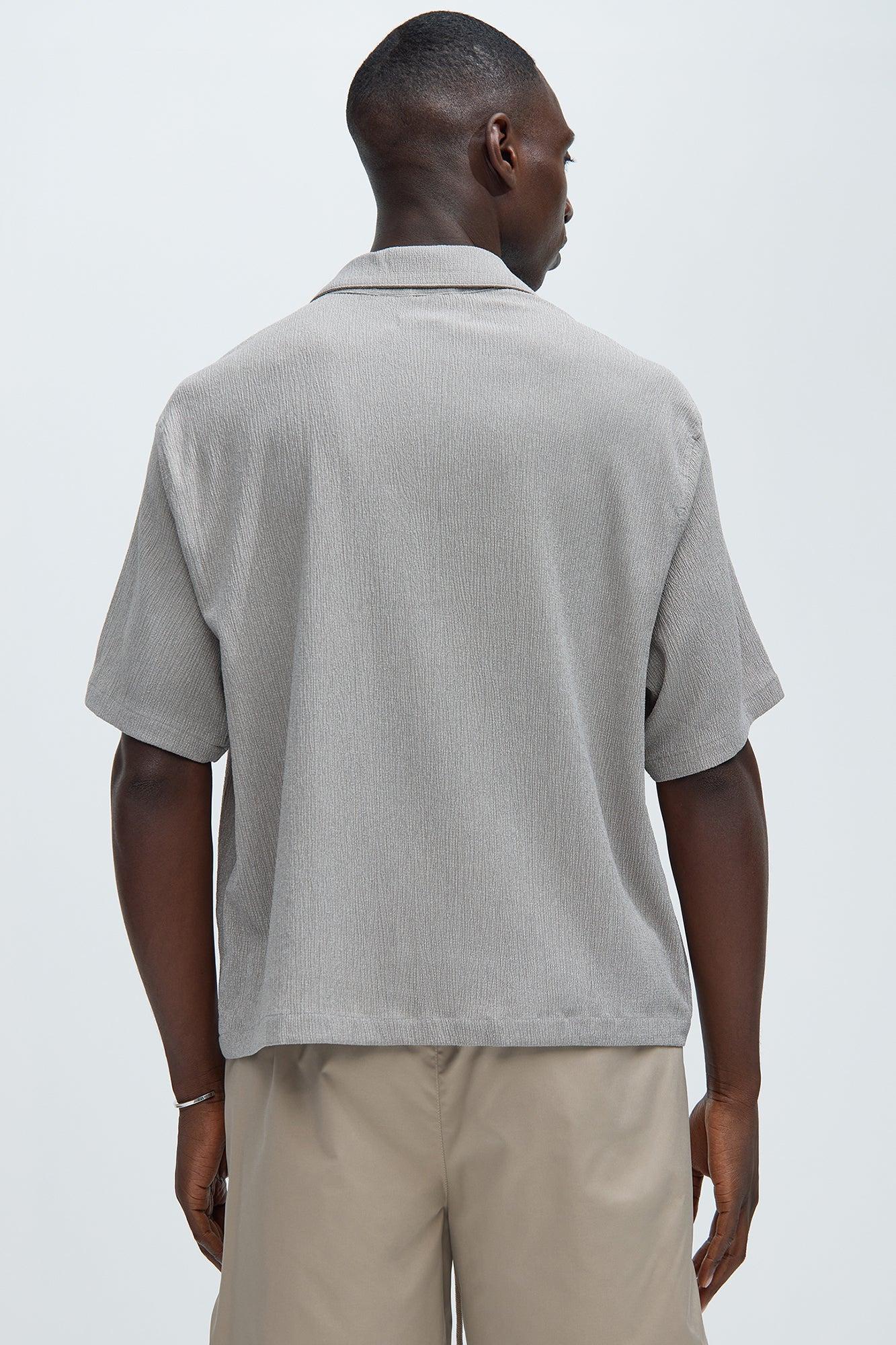 Jace Textured Shirt - Grey Product Image