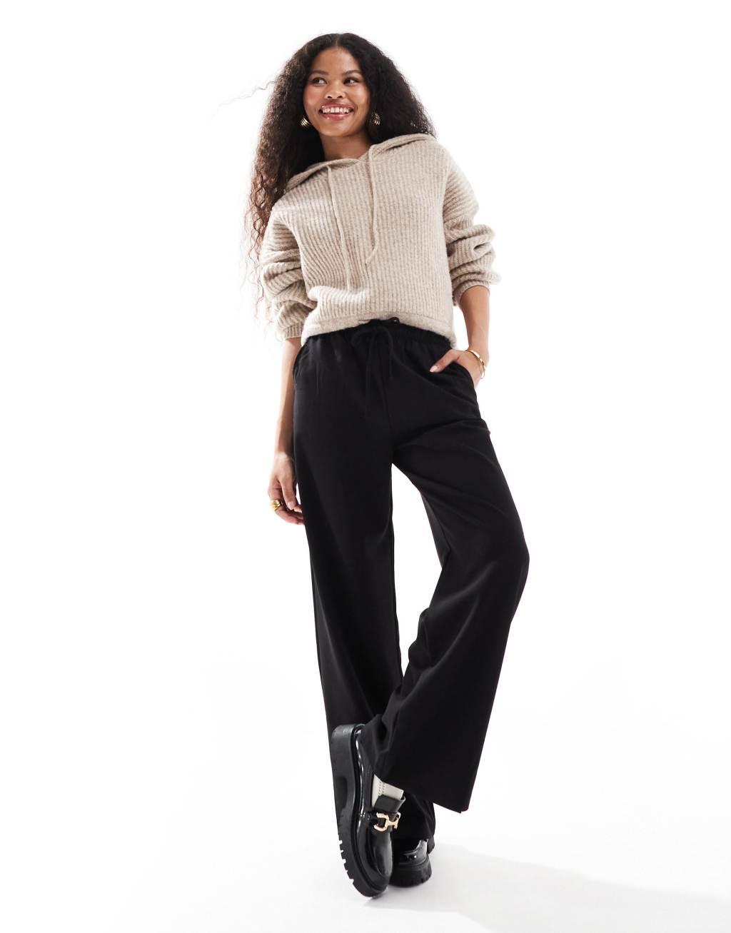 Stradivarius Petite tailored pull on pants Product Image