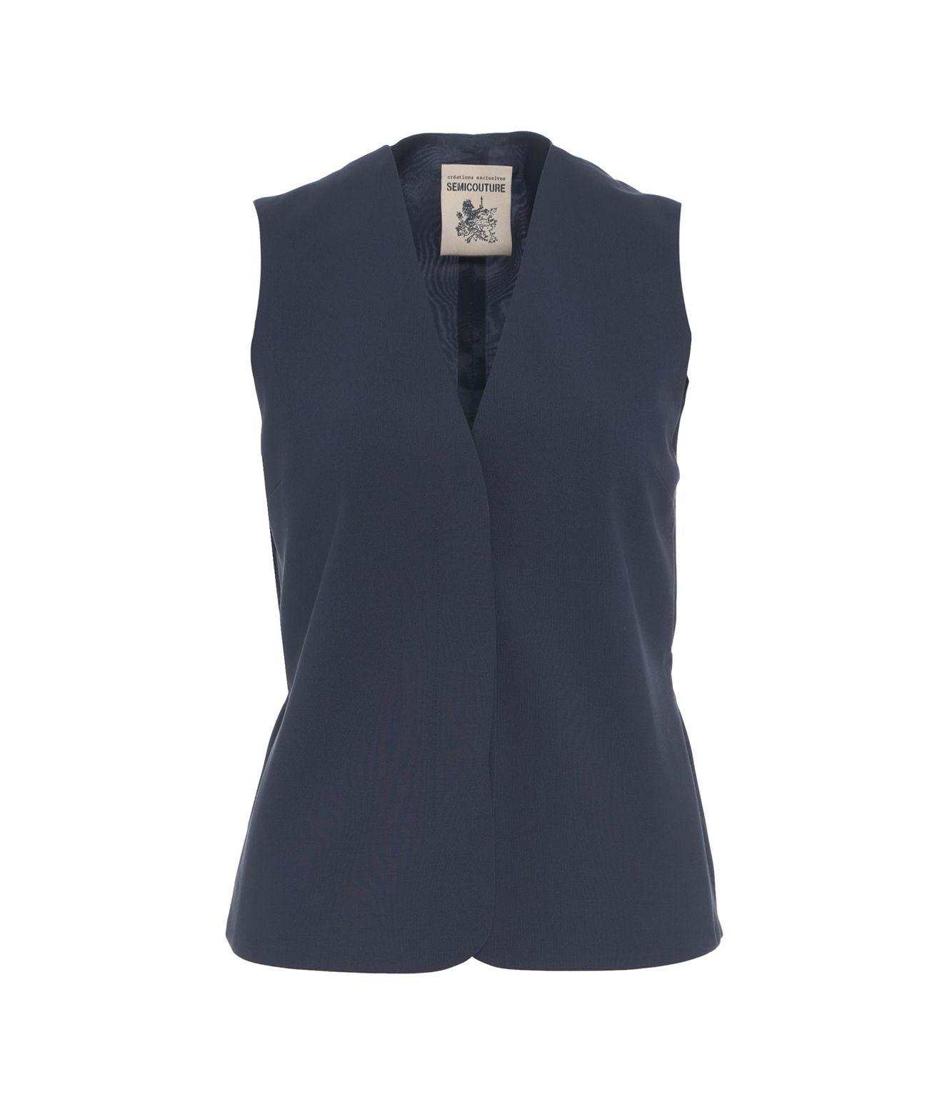 Vest in virgin wool blend Product Image