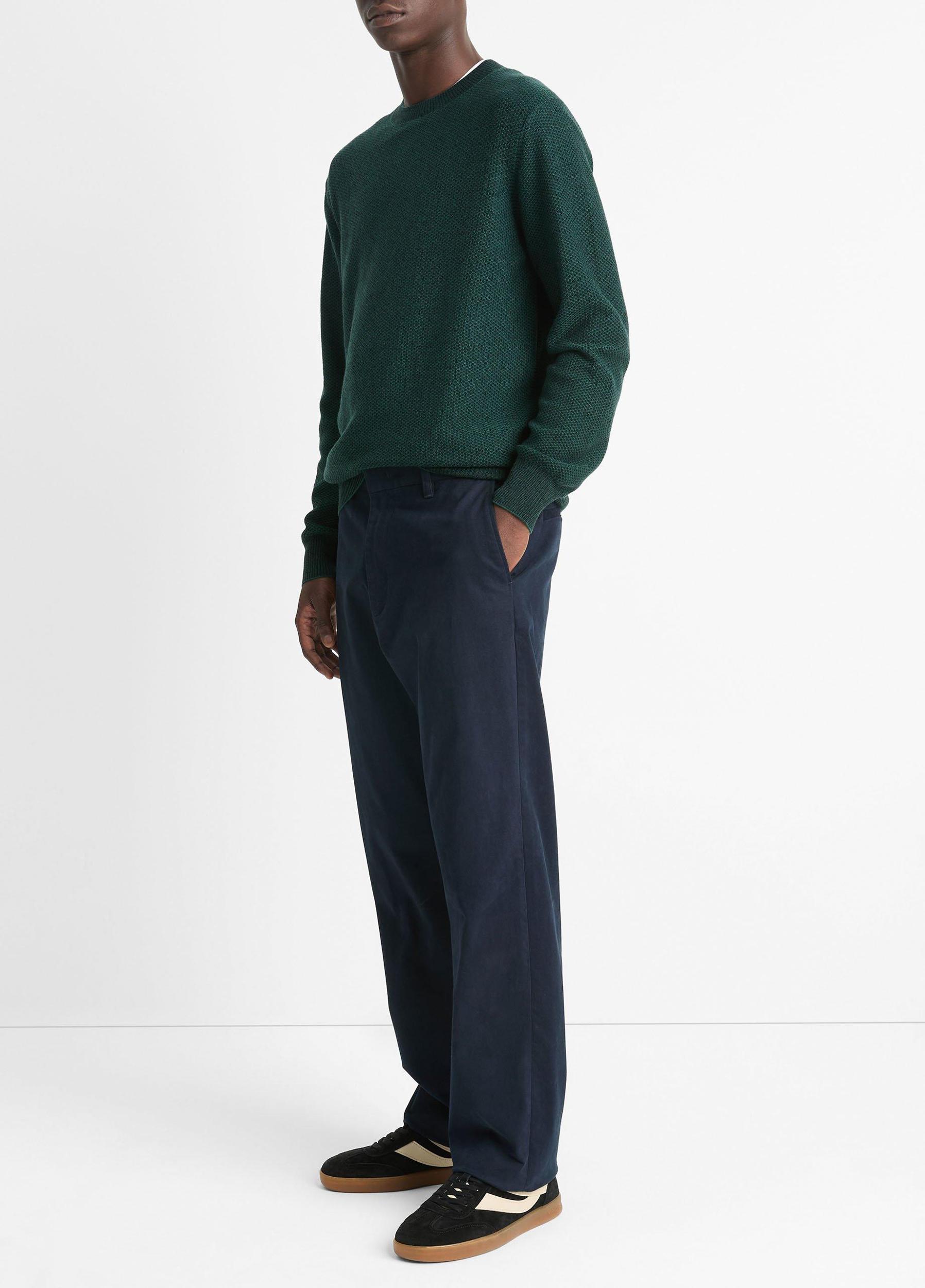 Aran Cable Wool Crew Neck Sweater Product Image