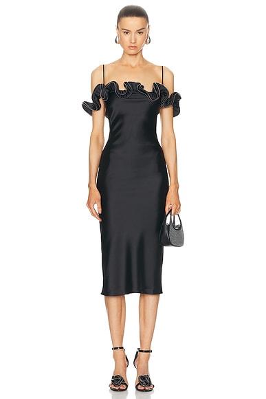 Ruffle Zip Dress Product Image