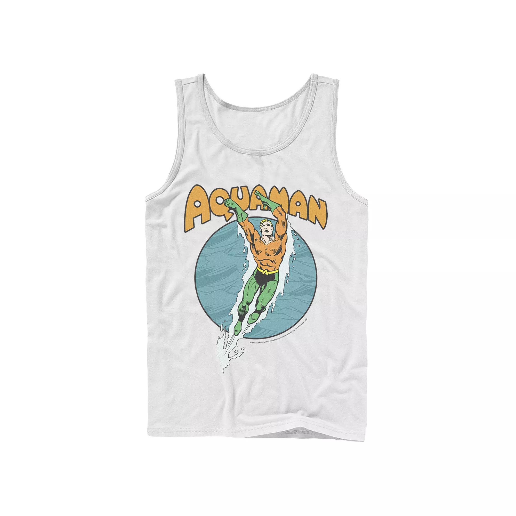Men's DC Comics Aquaman Swimming Dance Tank Top,  Product Image