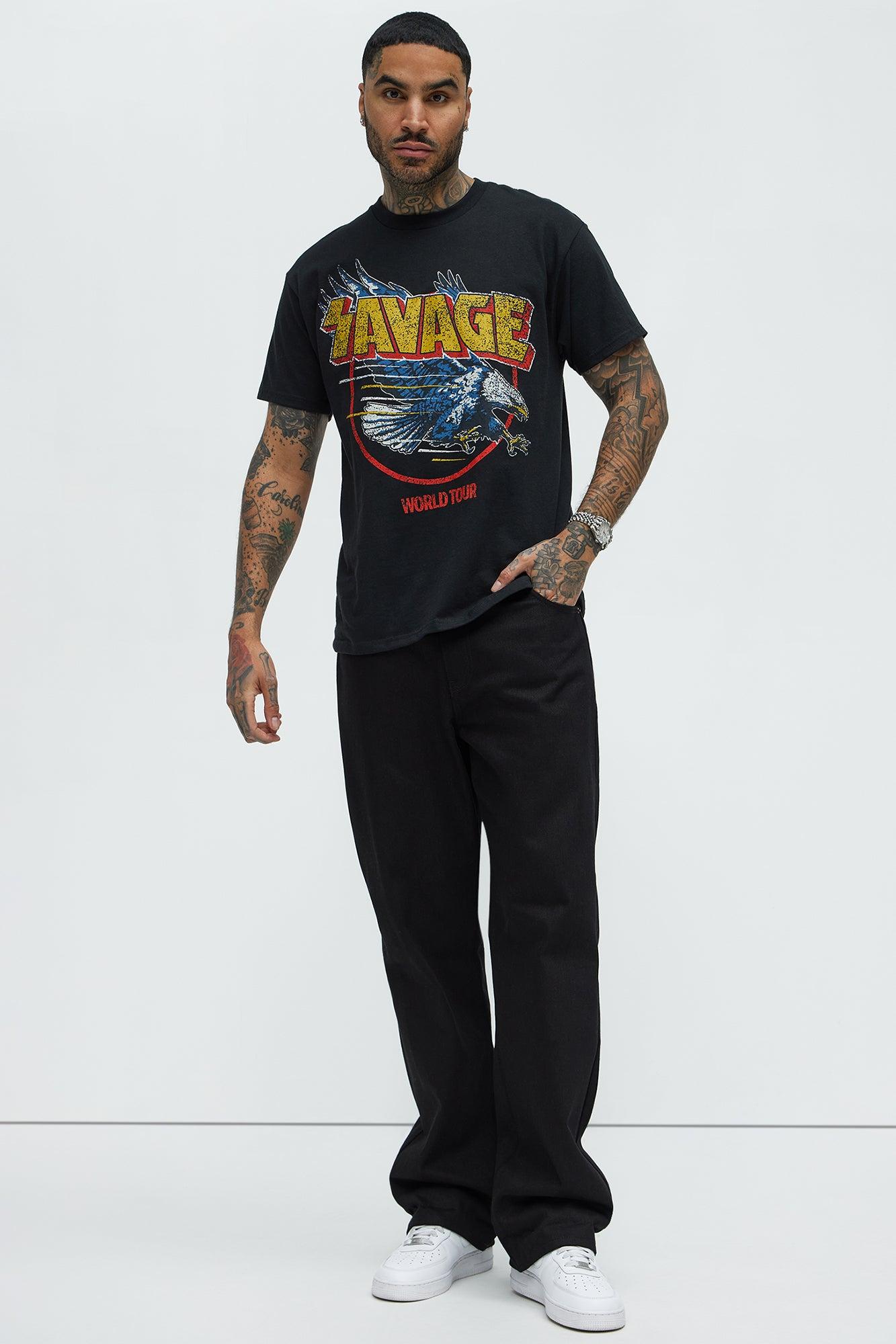 Savage World Tour Short Sleeve Tee - Black Product Image