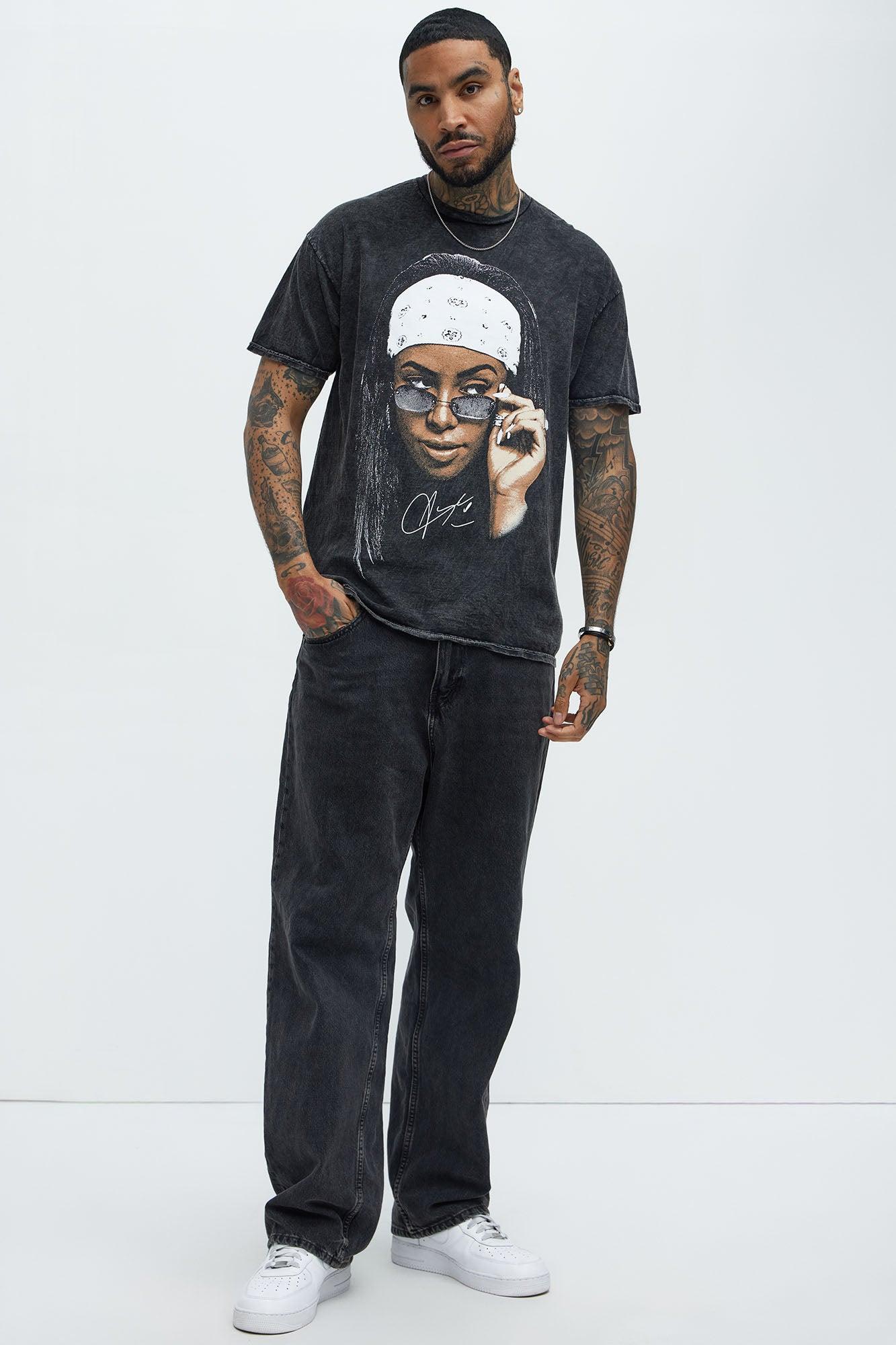 Aaliyah Rock The Boat Short Sleeve Tee - Black Product Image