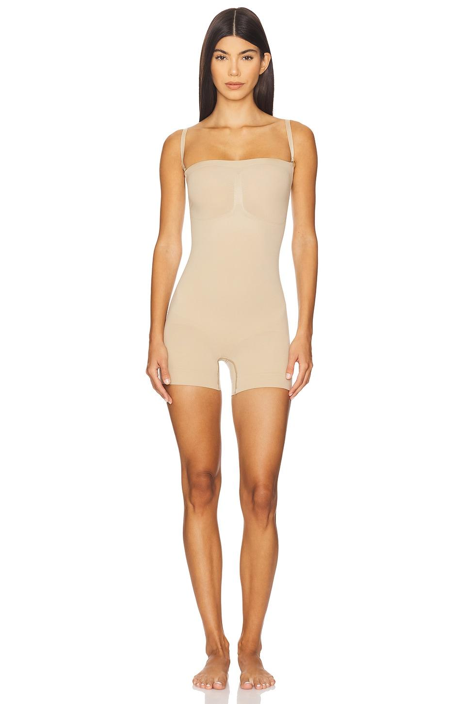 Seamless Sculpt Strapless Shortie Bodysuit SKIMS Product Image