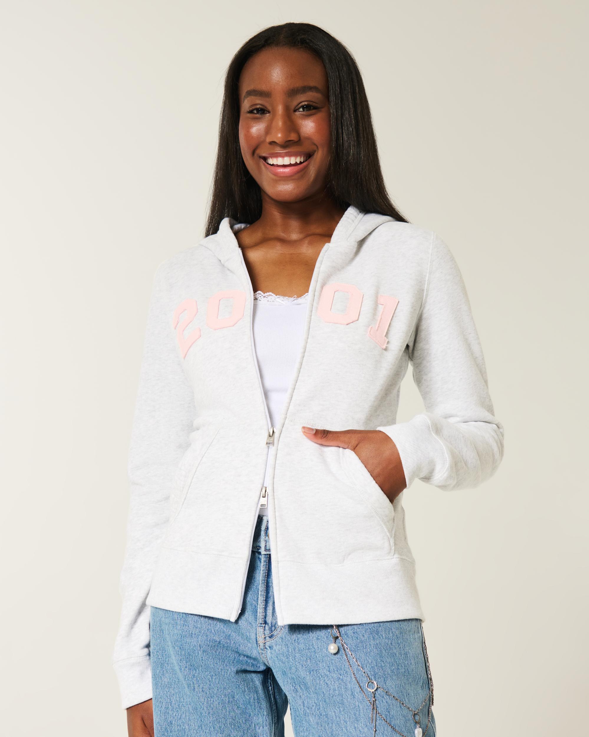 Slim Striped 1998 Graphic Zip-Up Hoodie Product Image