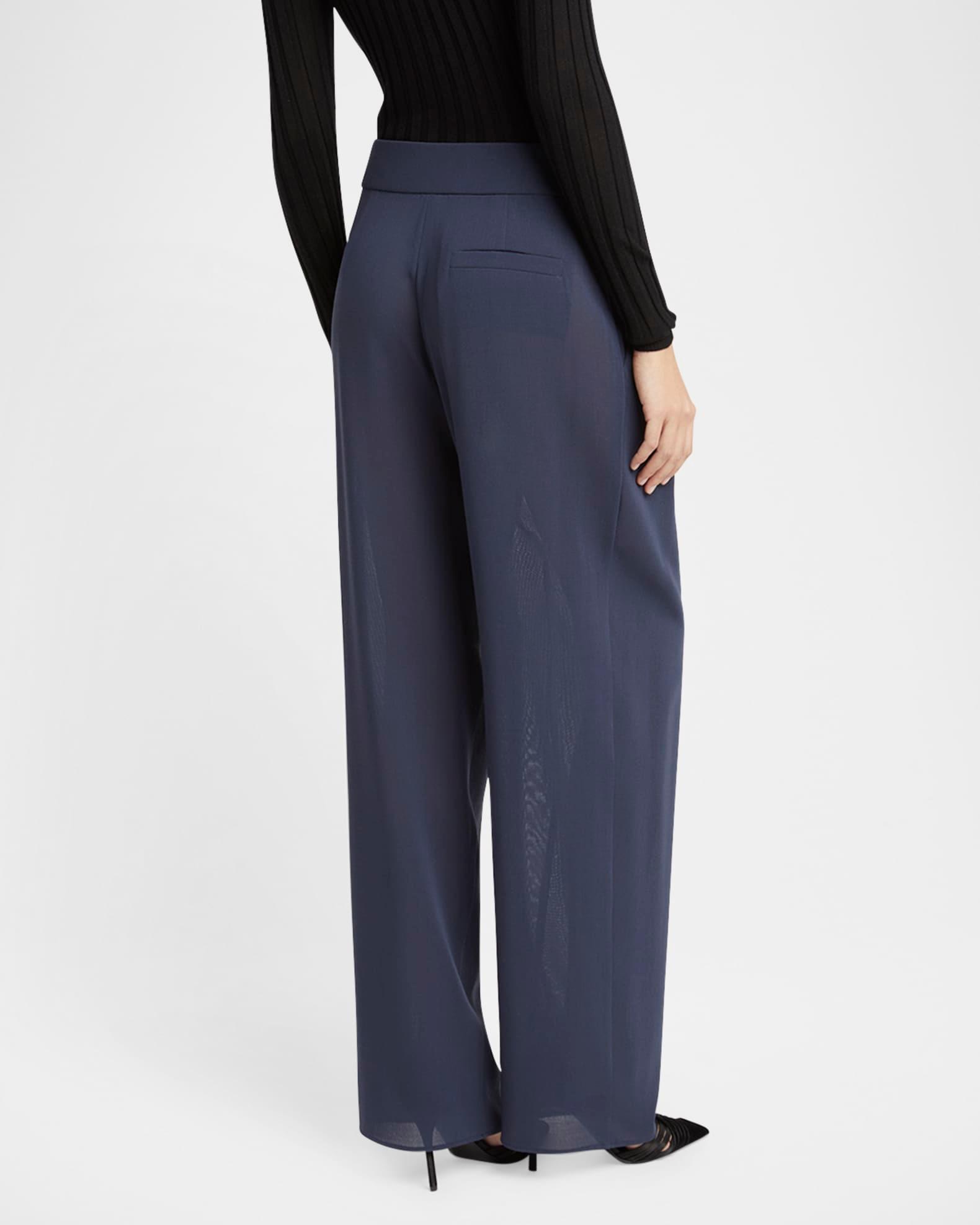 Straight-Leg Virgin Wool Trousers Product Image