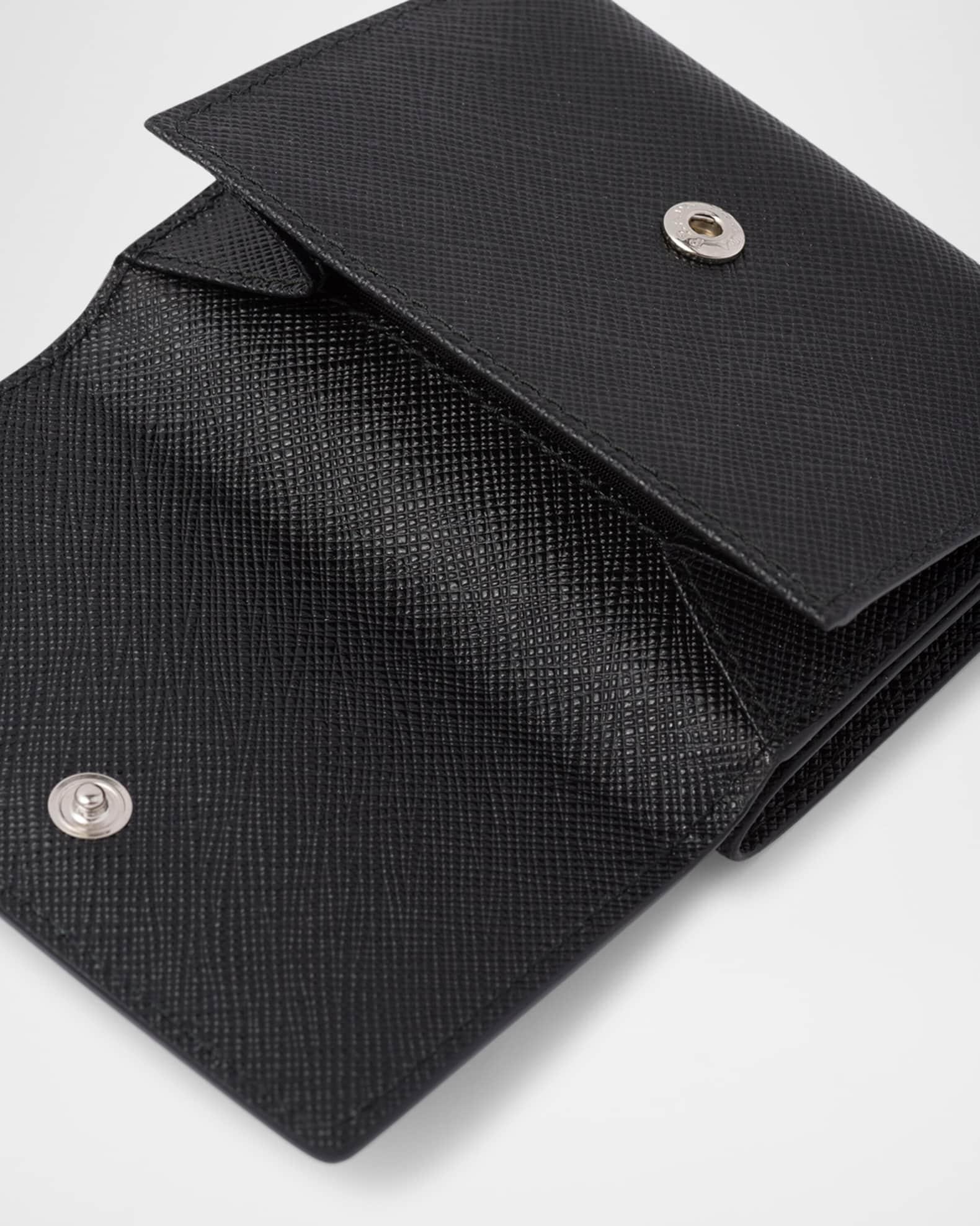 Men's Small Saffiano Leather Trifold Wallet Product Image