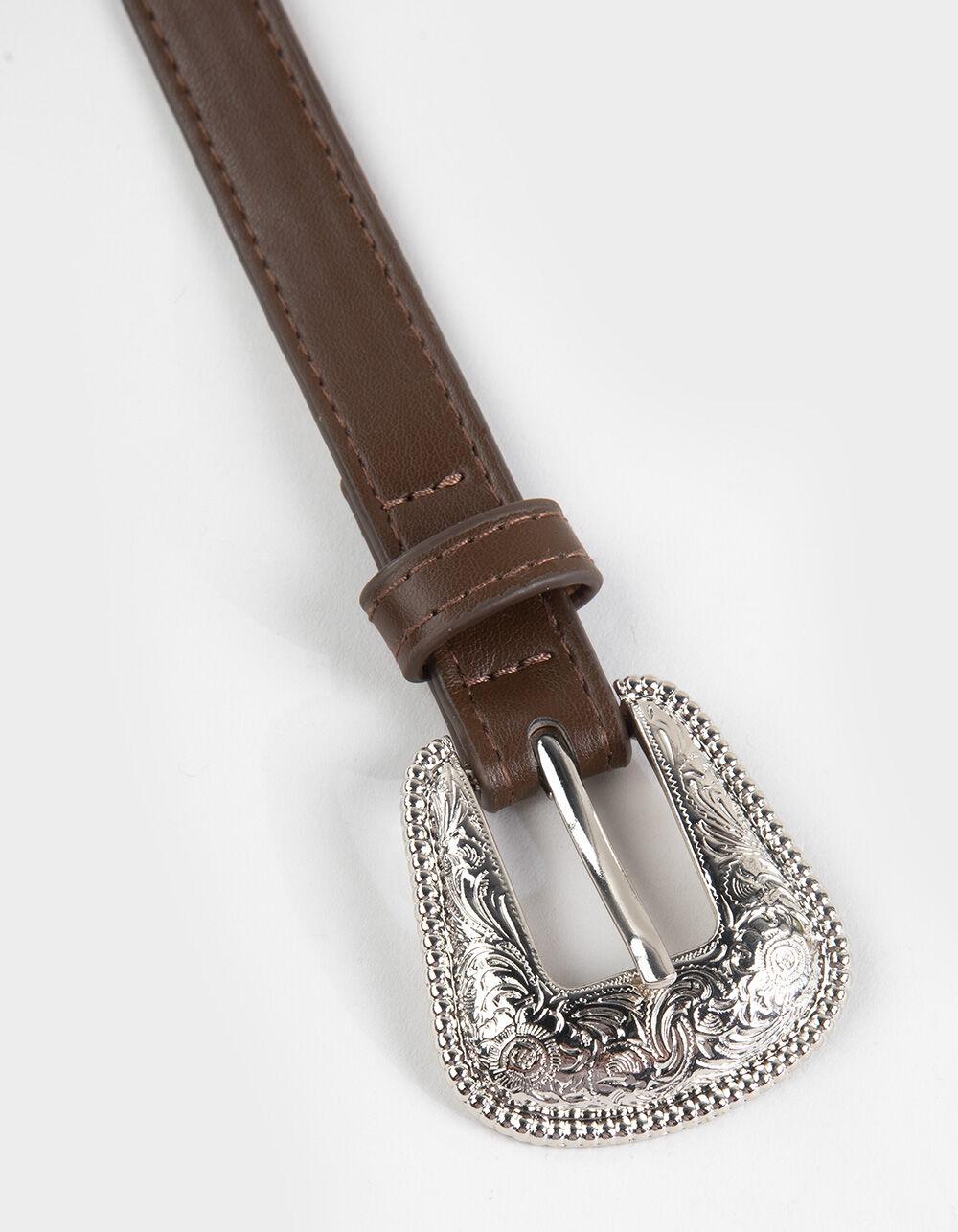 Concho Western Belt - DARK BROWN Product Image