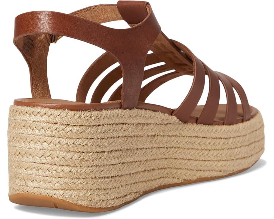 Platfforms Leather/Cork Heeled Ankle-Strap Sandals Product Image