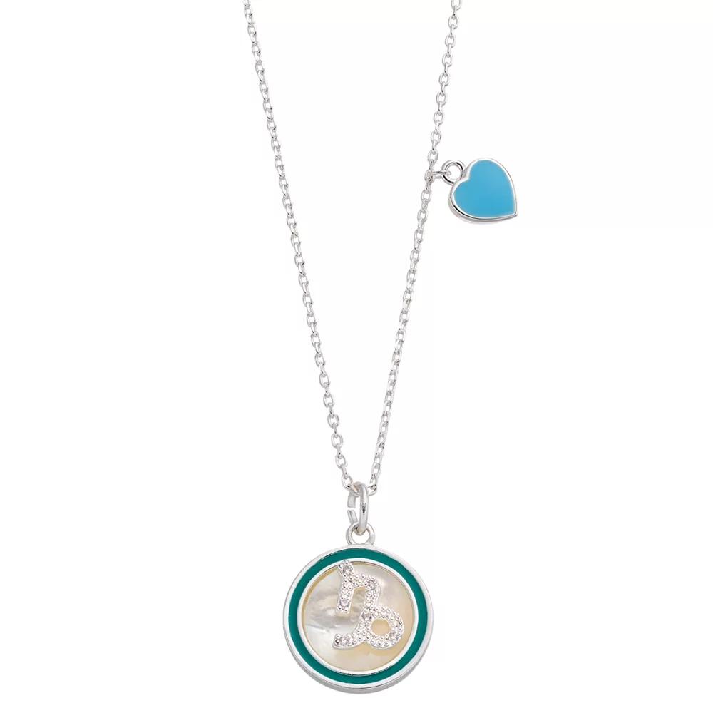 City Luxe Mother of Pearl Pisces Gold Pendant Necklace, Women's,  Product Image