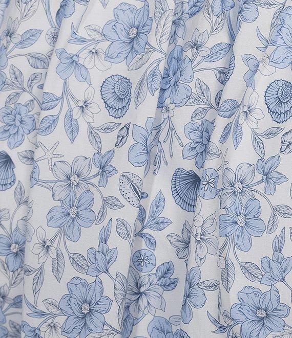 GB Coordinating Poplin Floral/Seashells Bubble Skirt Product Image