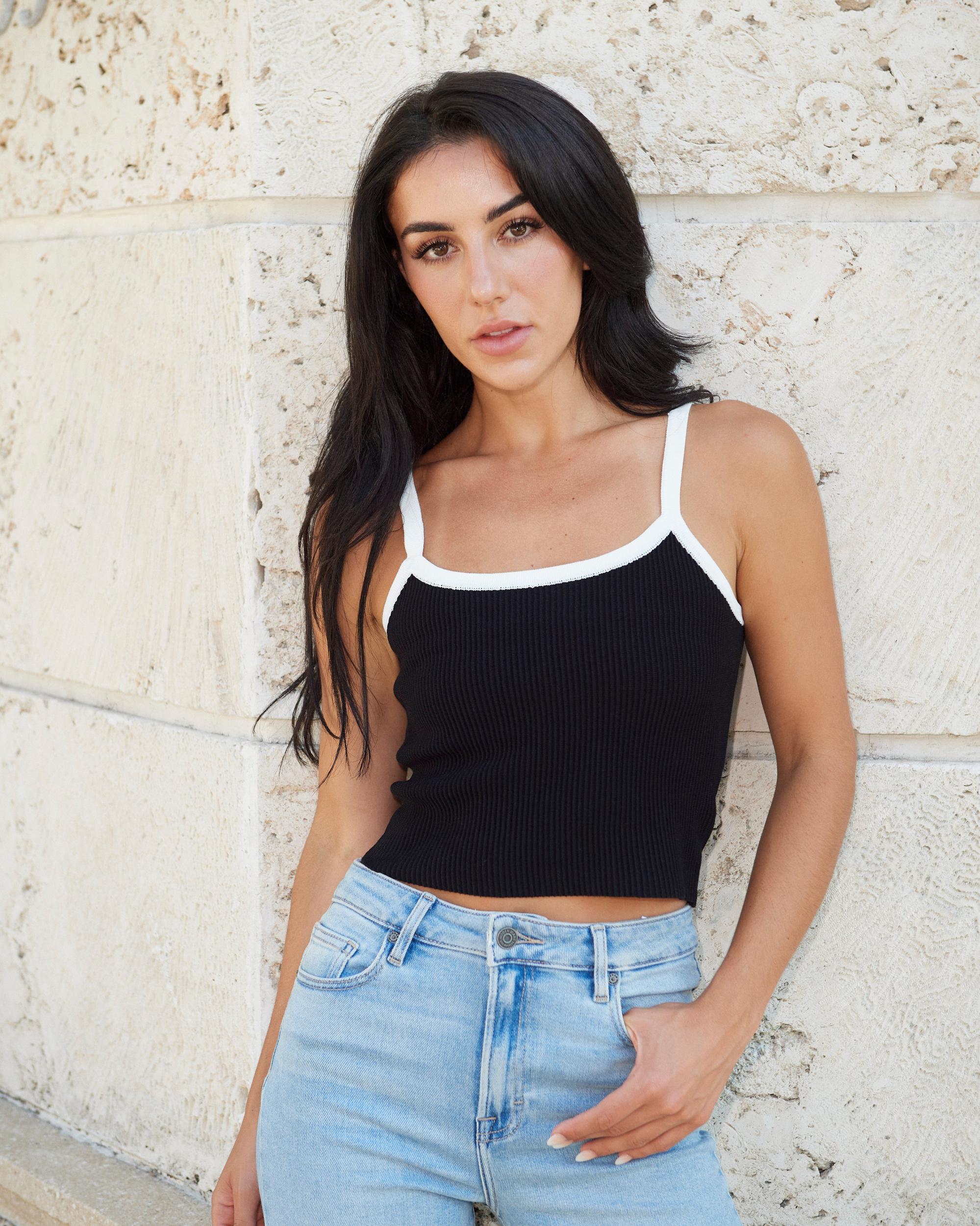 Ines Colorblock Knit  Top Product Image